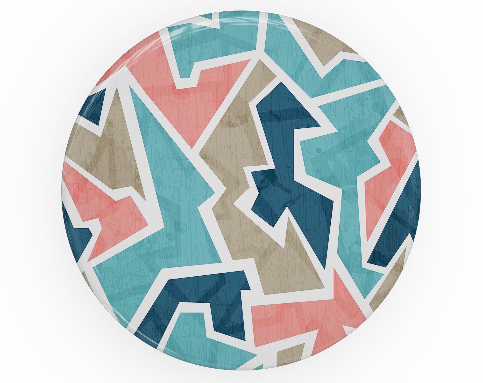 Blue, Pink, and Tan Skin Kit for PopSockets featuring vibrant colors and a premium vinyl finish.