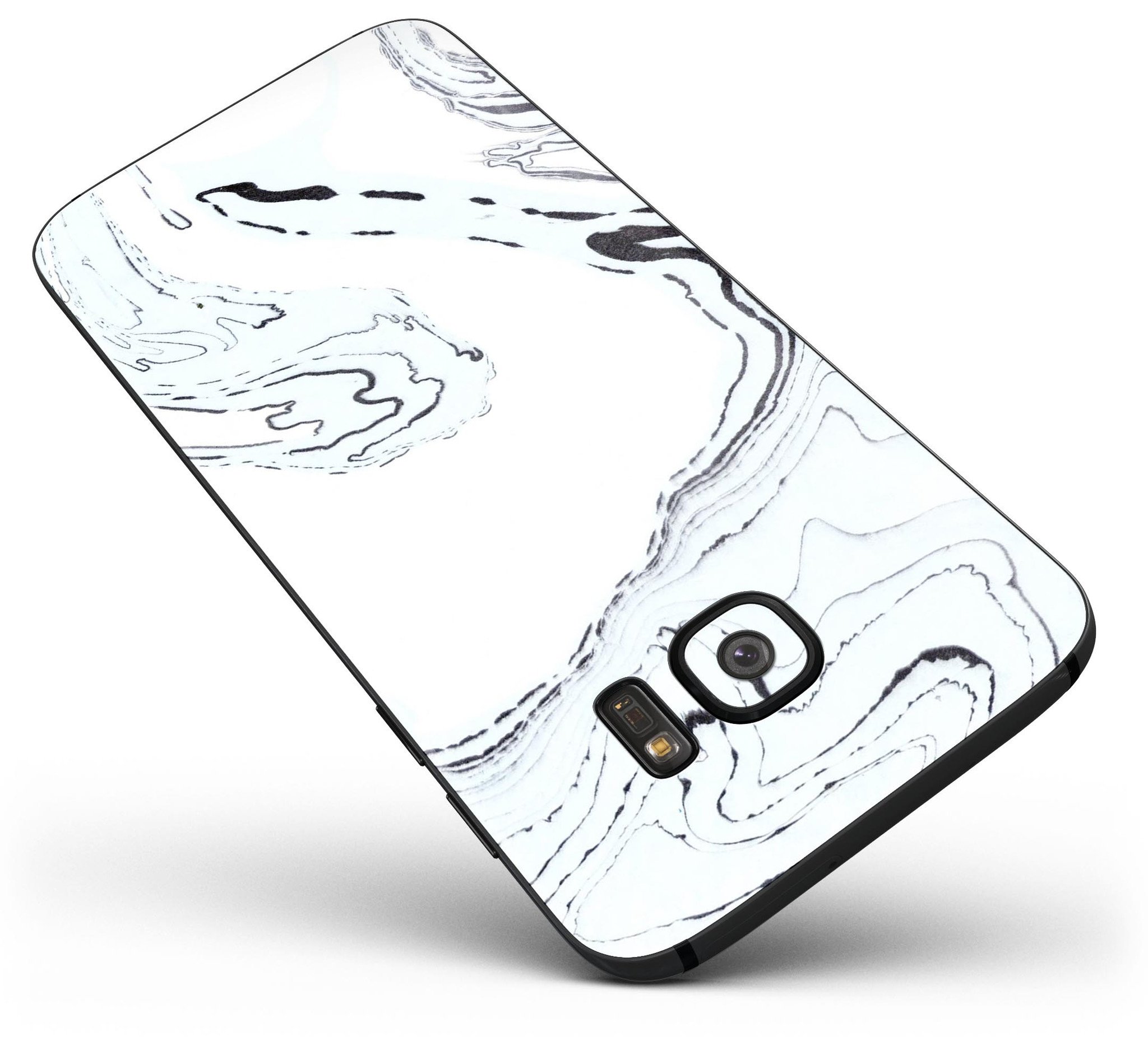 Blue and purple grunge skin kit for Samsung Galaxy S7 and S7 Edge, showcasing vibrant colors and stylish design.