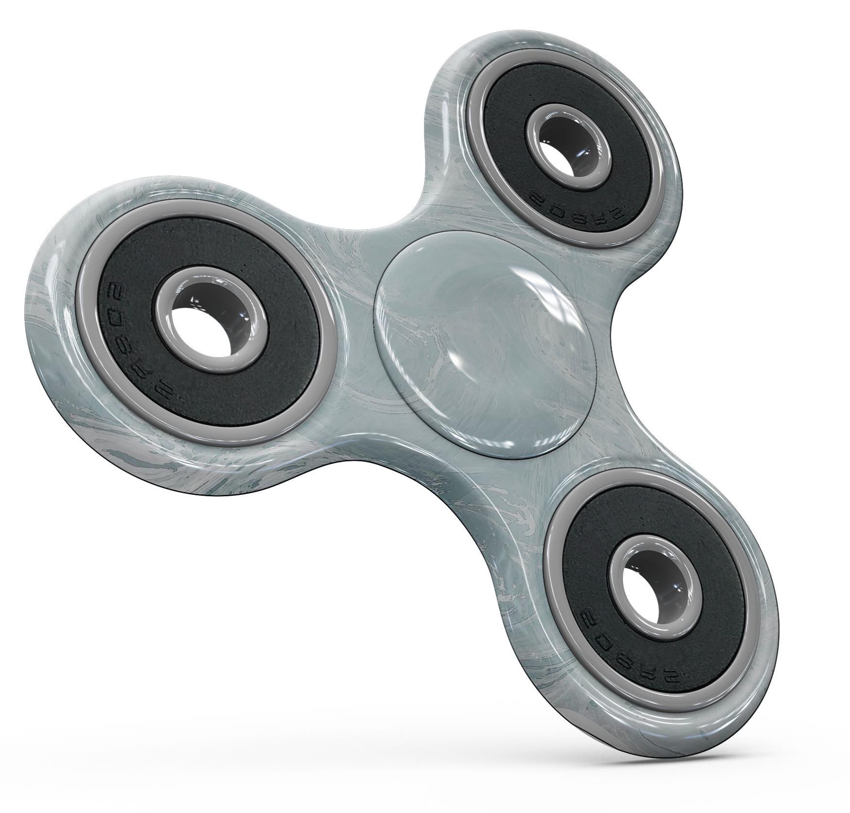 Blue Slate Marble Skin-Kit for fidget spinner, showcasing a stylish marble design with a full-body fit.