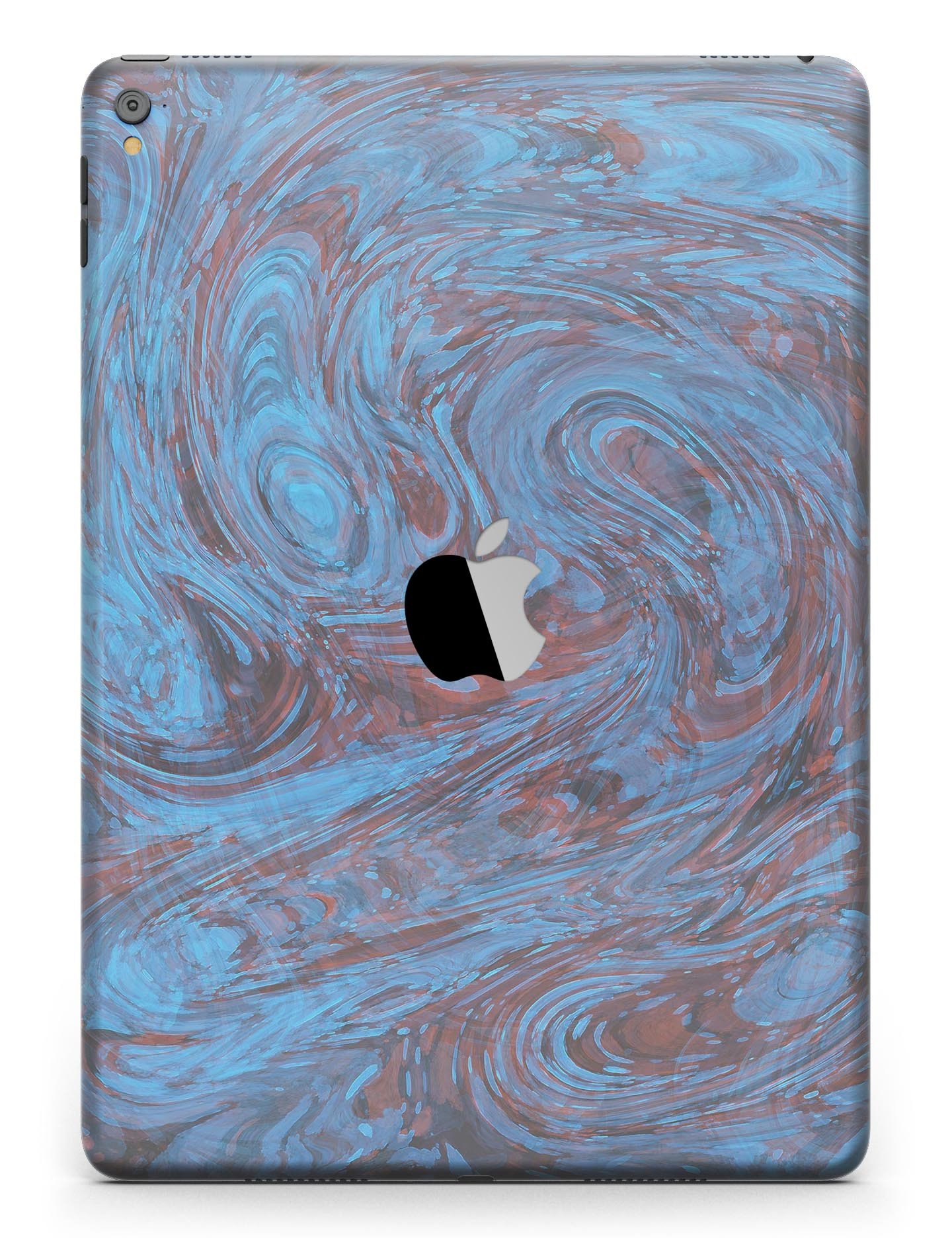 Blue Slate Marble Surface V41 Full Body Skin for iPad Pro, showcasing a stylish marble design with a premium vinyl finish.