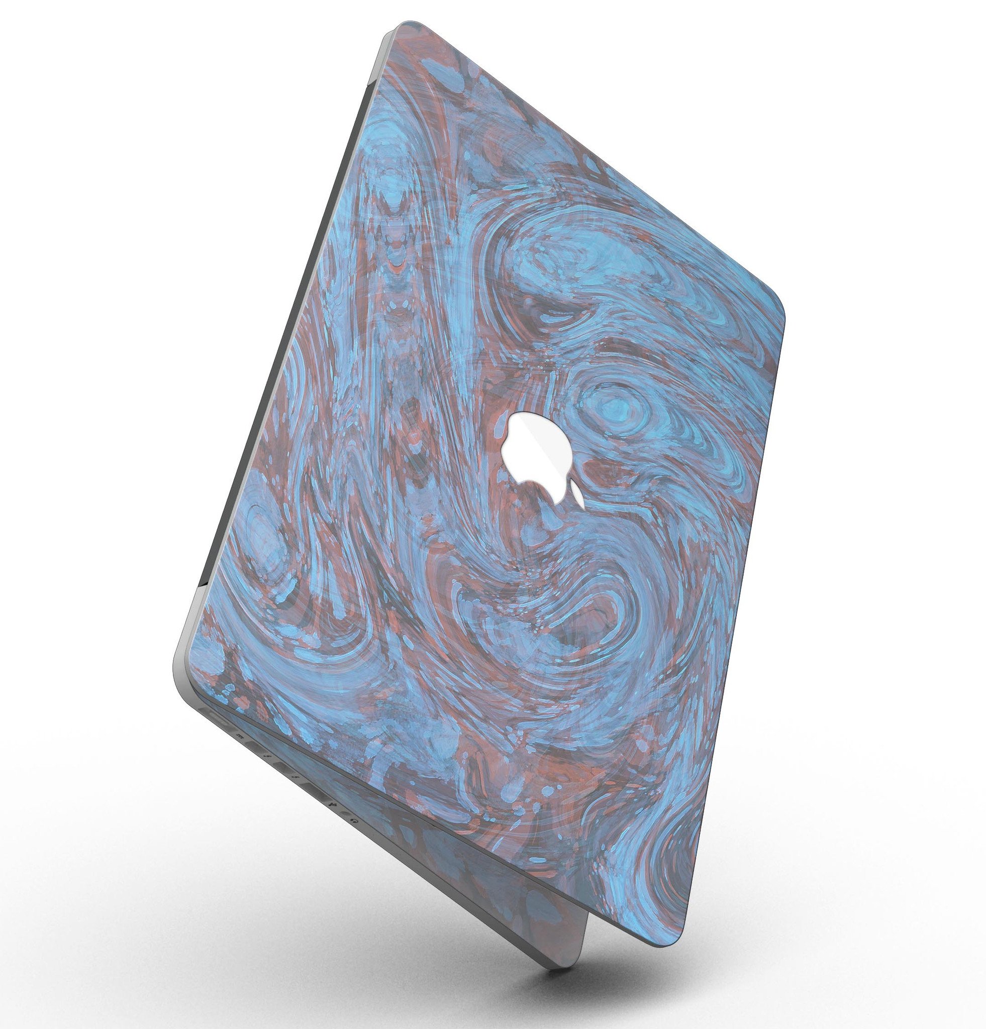 Blue Slate Marble Skin for MacBook Pro with Retina Display, showcasing a stylish design that fits perfectly on the device.
