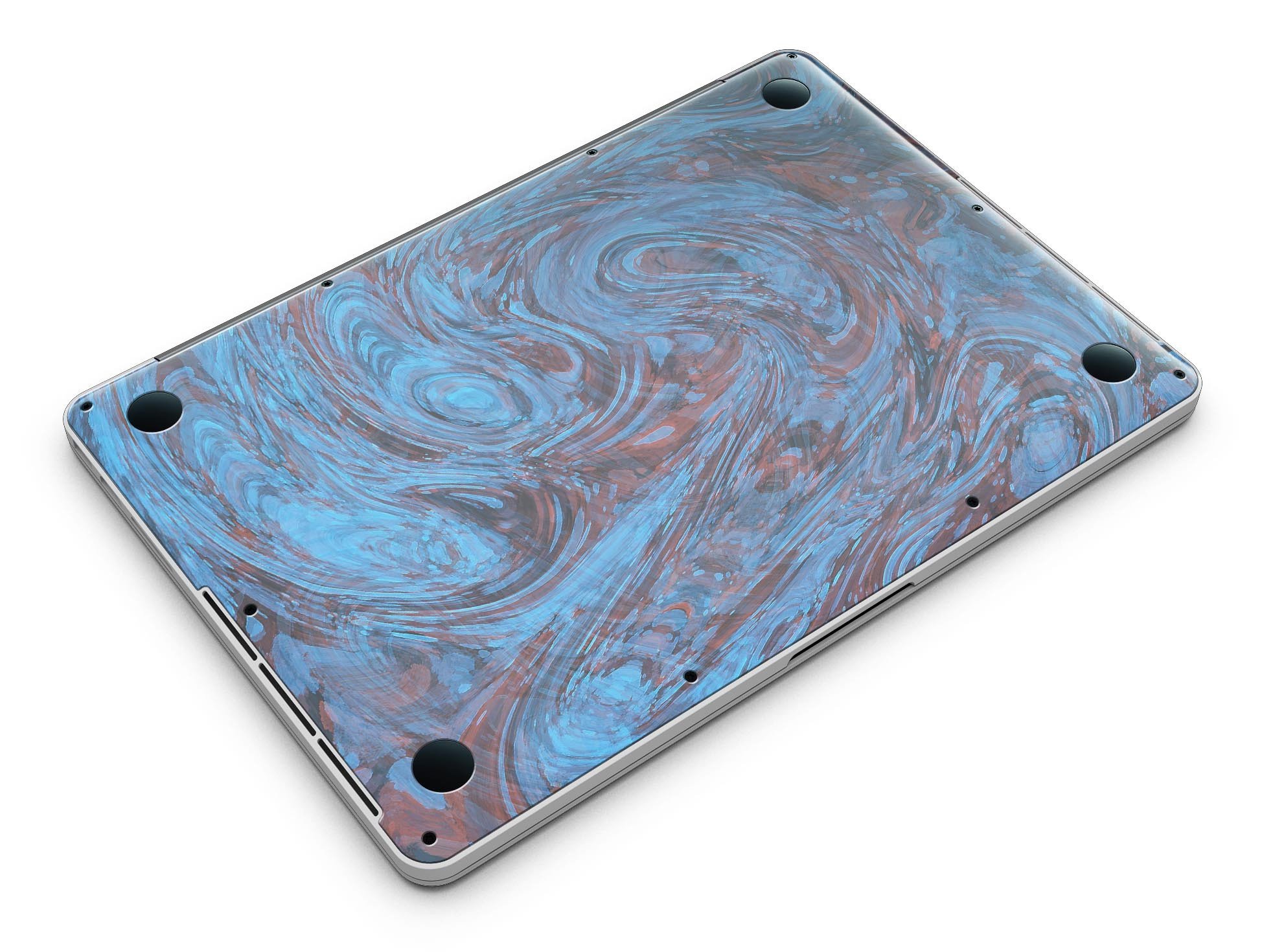 Blue Slate Marble Skin for MacBook Pro with Retina Display, showcasing a stylish design that fits perfectly on the device.
