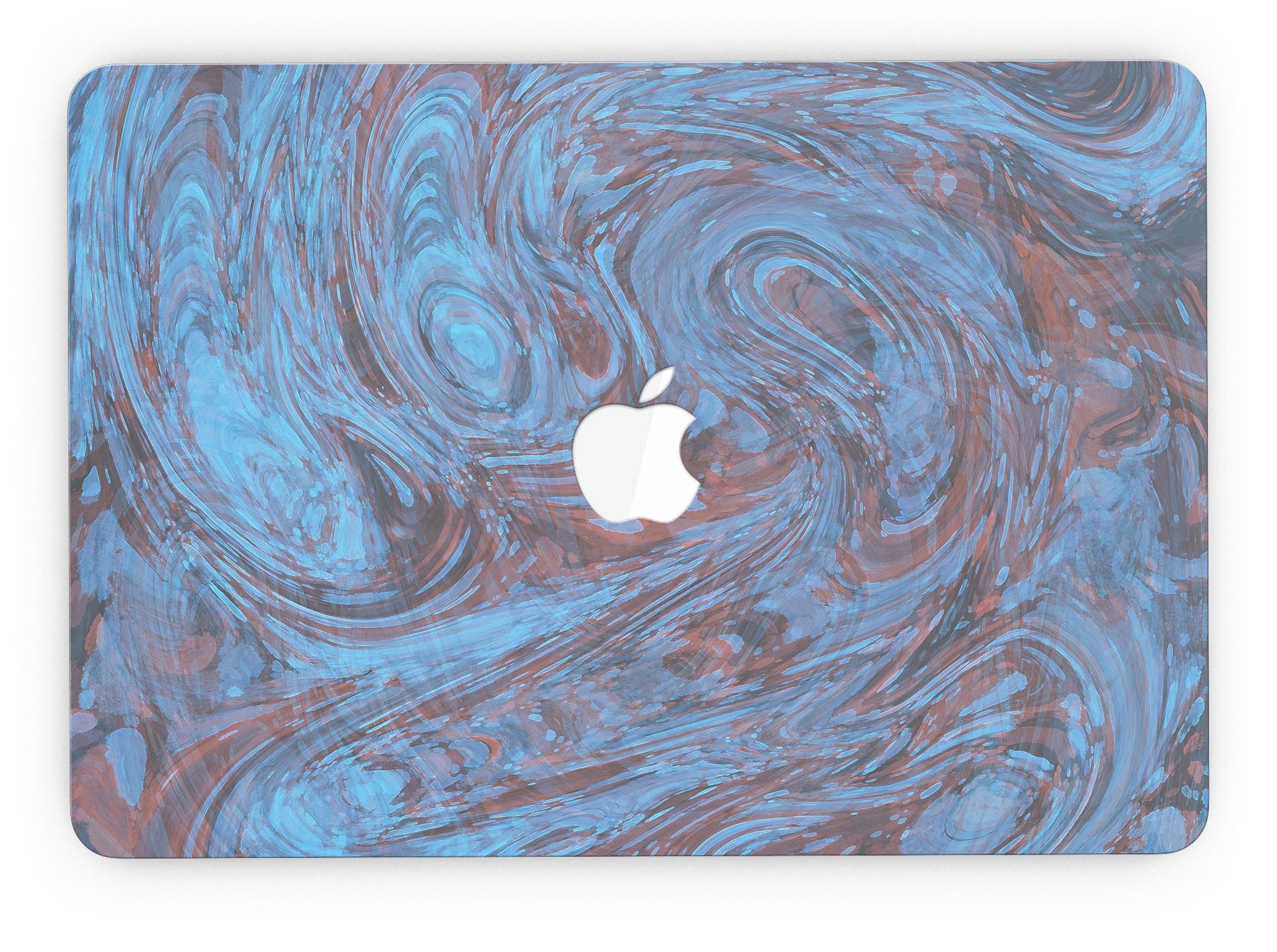 Blue Slate Marble Skin for MacBook Pro with Retina Display, showcasing a stylish design that fits perfectly on the device.