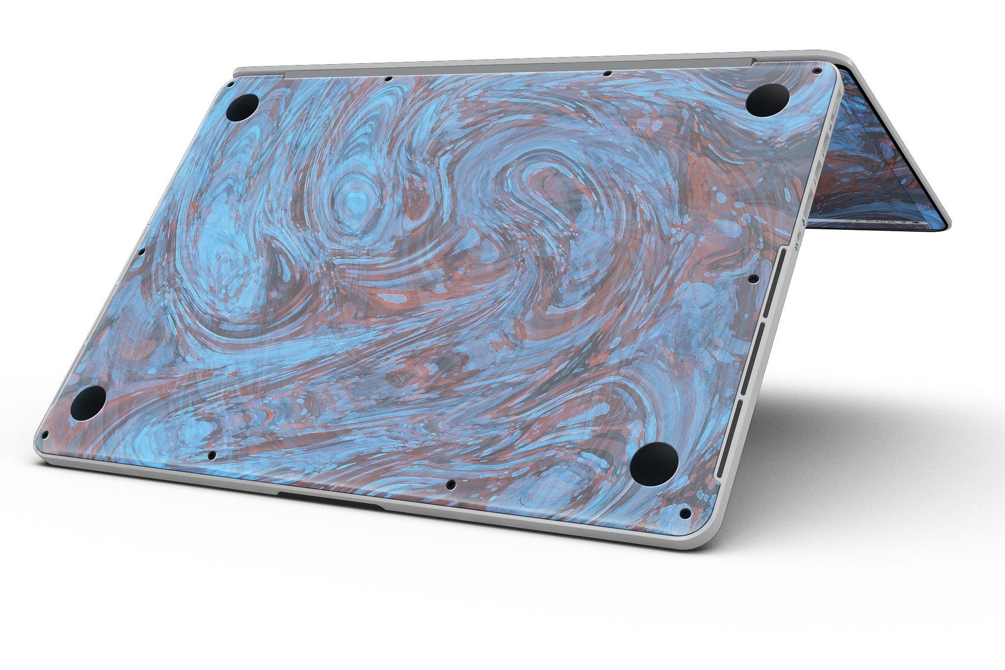 Blue Slate Marble Skin for MacBook Pro with Retina Display, showcasing a stylish design that fits perfectly on the device.
