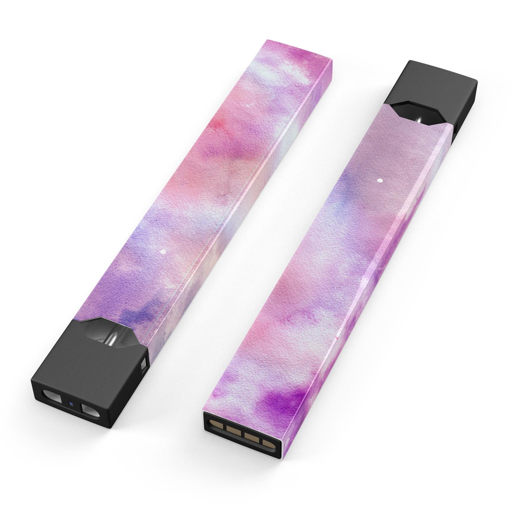 Blue to Purps Watercolor Texture decal for JUUL device, showcasing vibrant colors and premium design.