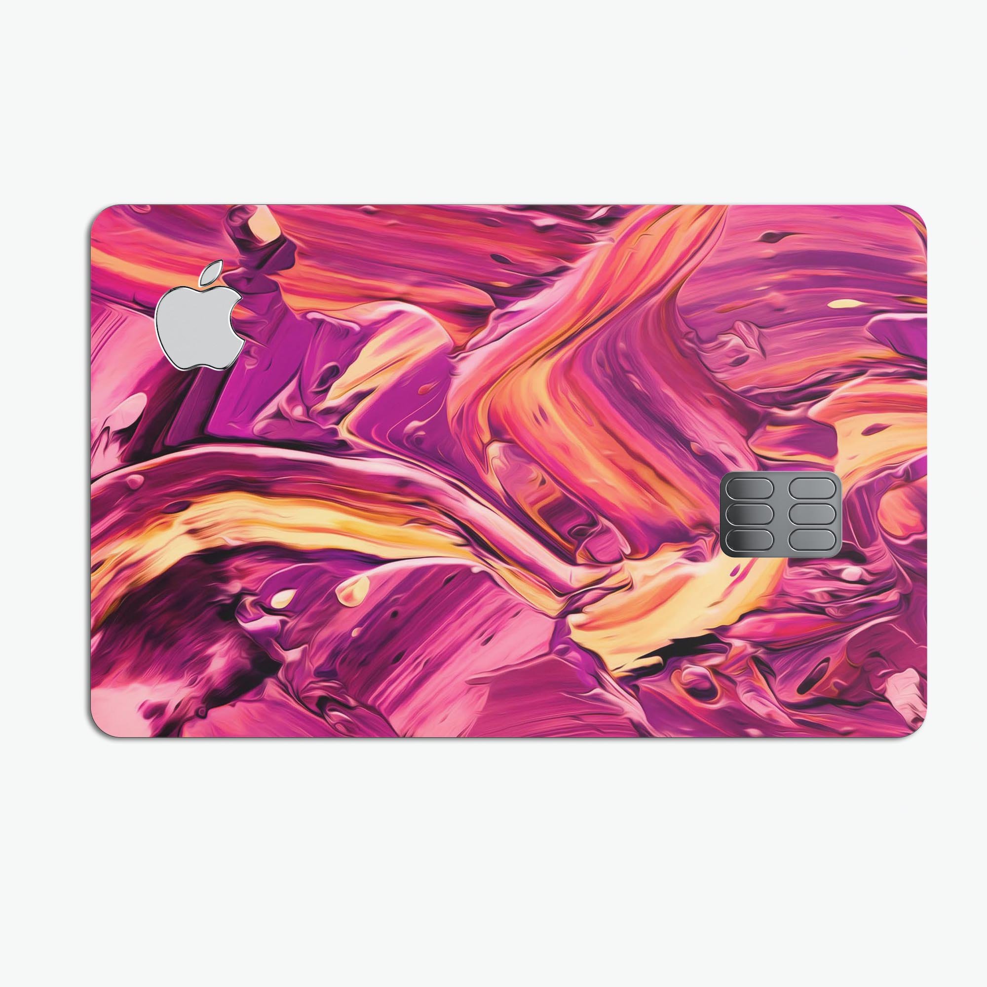 Blurred Abstract Flow V15 decal skin for Apple Card, showcasing a stylish design and premium quality material.