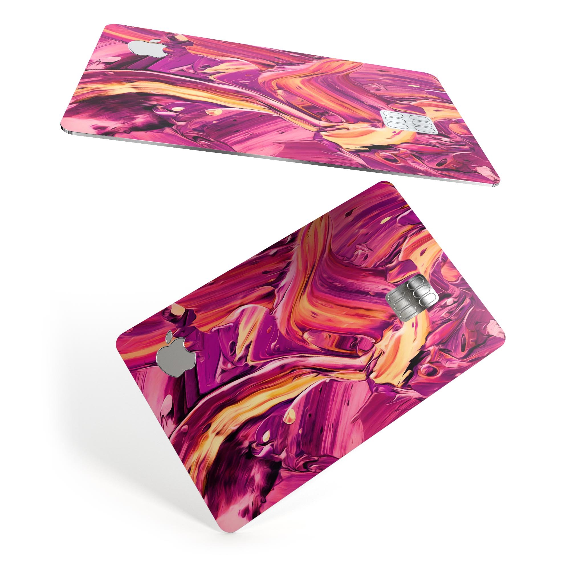 Blurred Abstract Flow V15 decal skin for Apple Card, showcasing a stylish design and premium quality material.