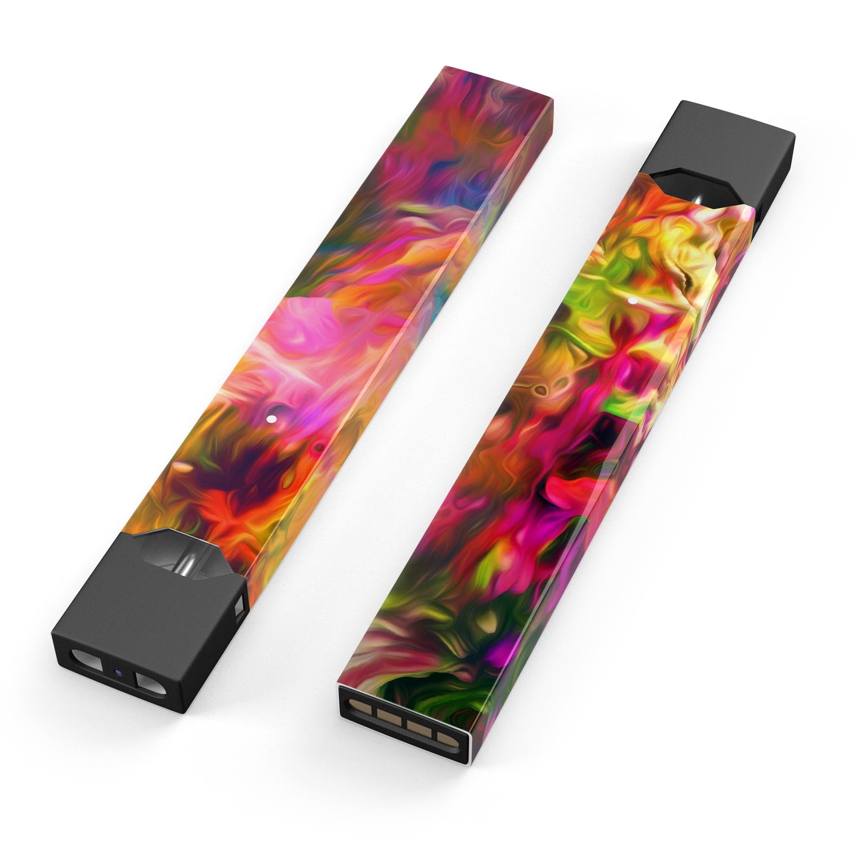 Blurred Abstract Flow V23 skin-wrap sticker designed for JUUL vaping device, showcasing vibrant abstract design and premium quality.