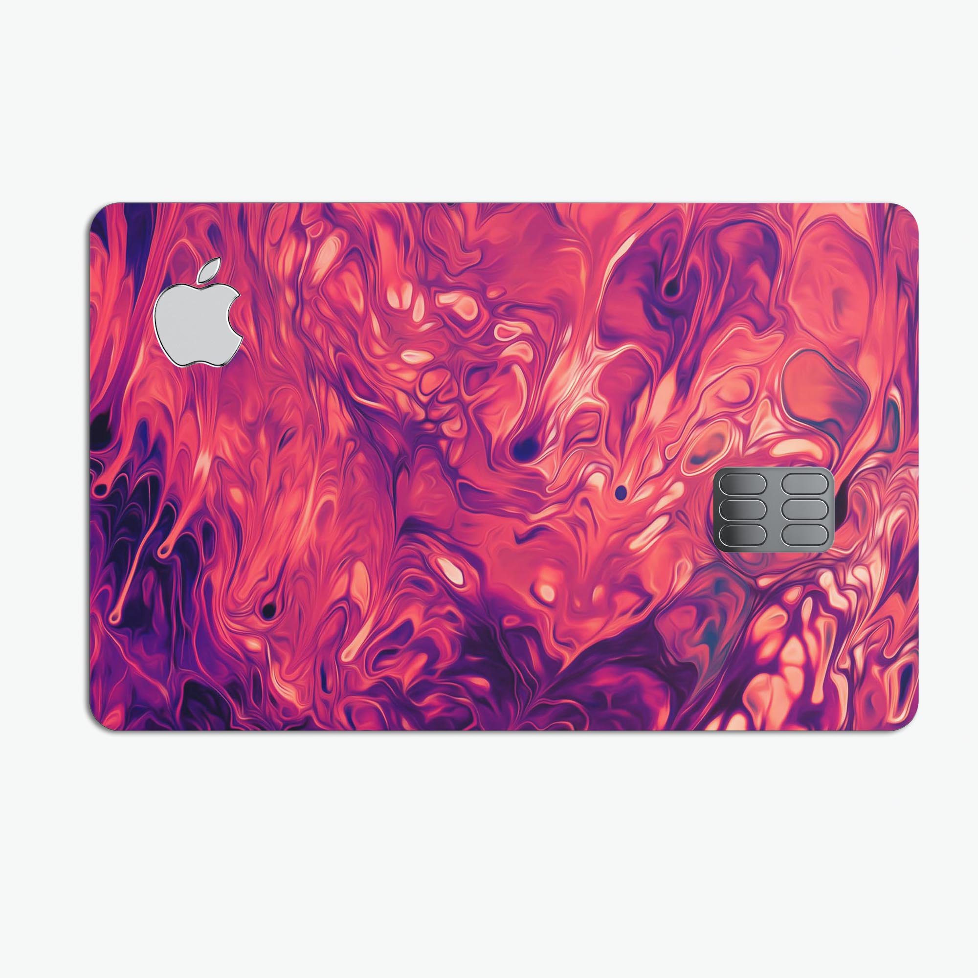 Blurred Abstract Flow V3 decal skin for Apple Card, showcasing its premium design and protective features.