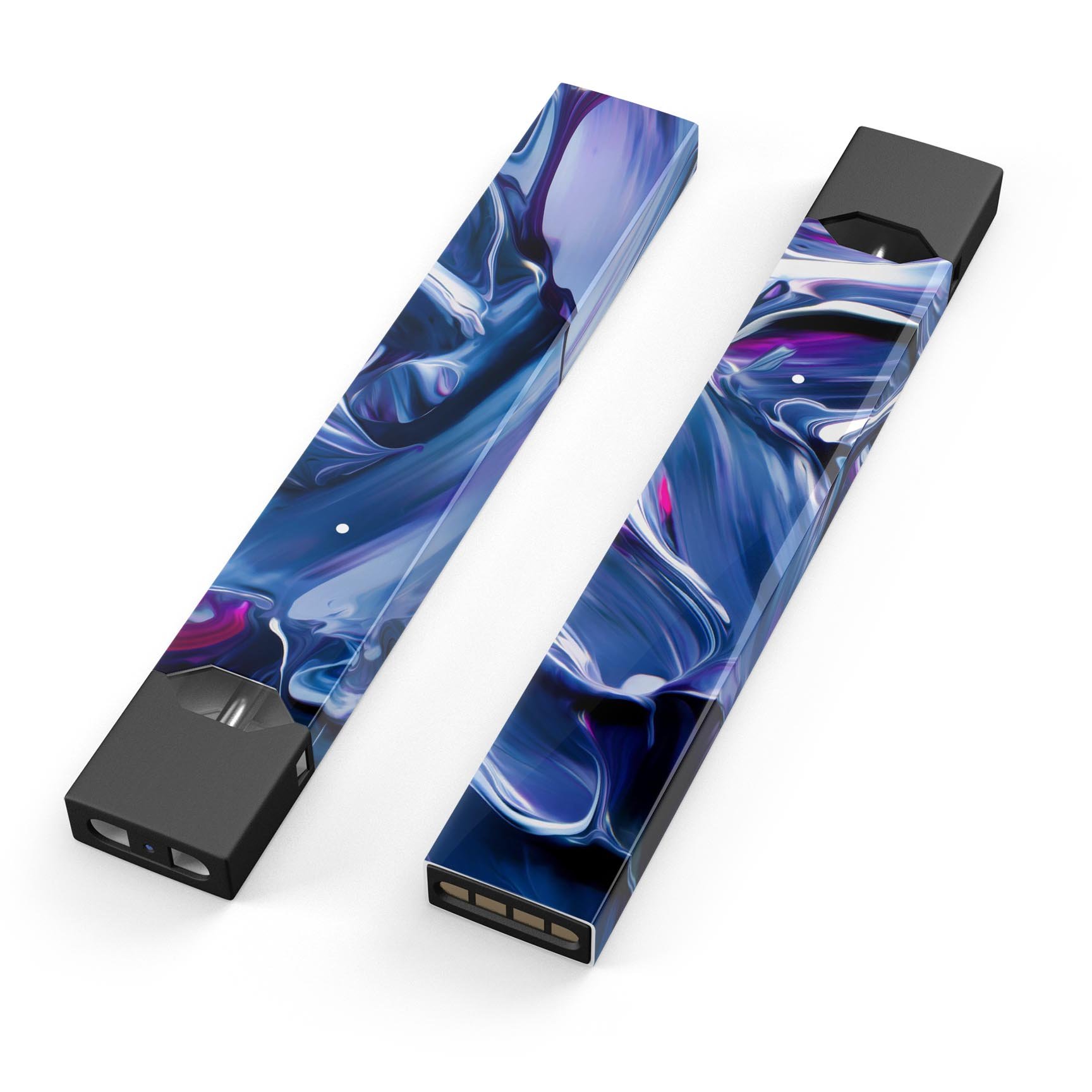 Blurred Abstract Flow V37 skin-wrap sticker designed for JUUL vaping device, showcasing vibrant abstract design and premium quality.