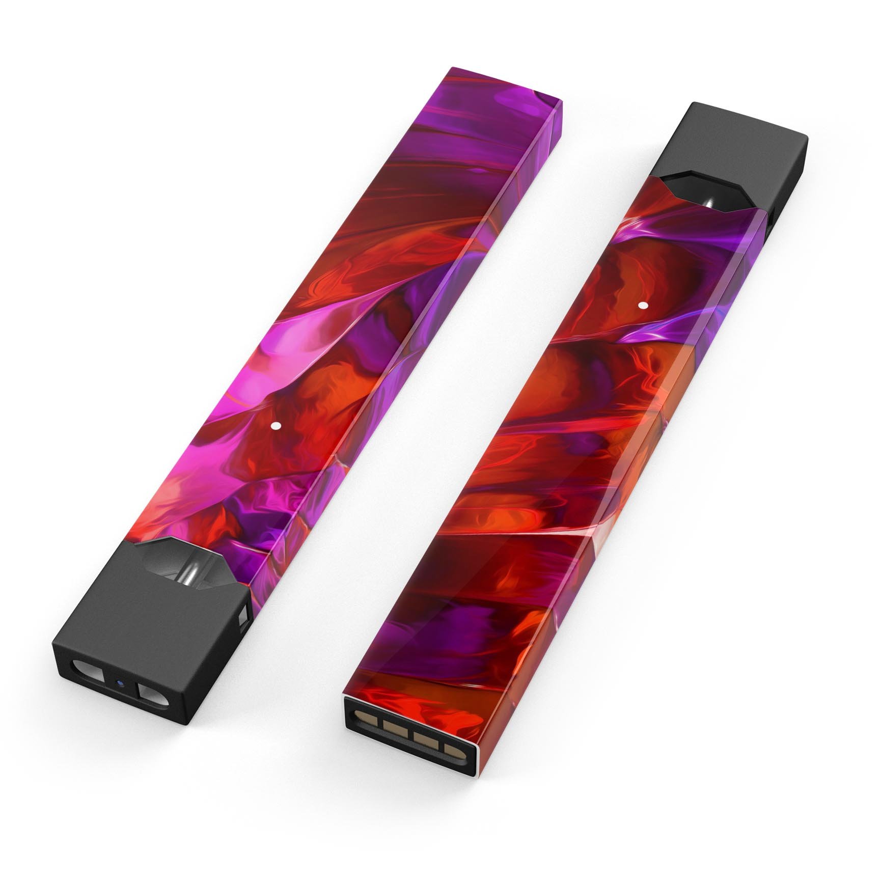 Blurred Abstract Flow V45 skin-wrap sticker designed for JUUL vaping device, showcasing vibrant abstract design and premium quality.