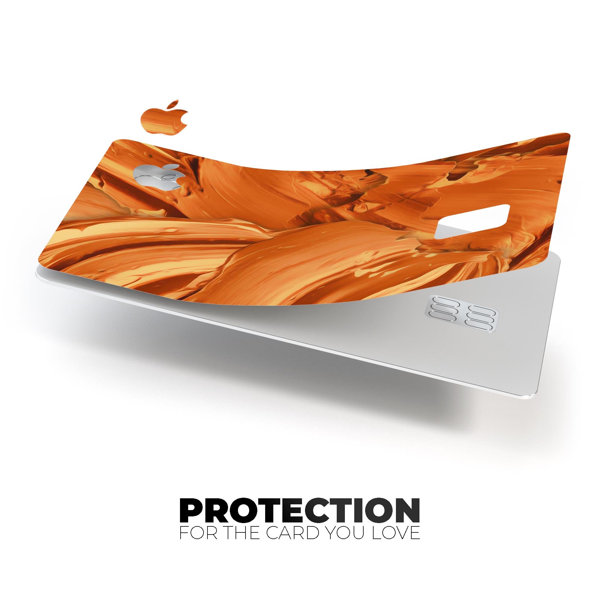 Blurred Abstract Flow V46 decal skin for Apple Card, showcasing a stylish design with premium vinyl material.