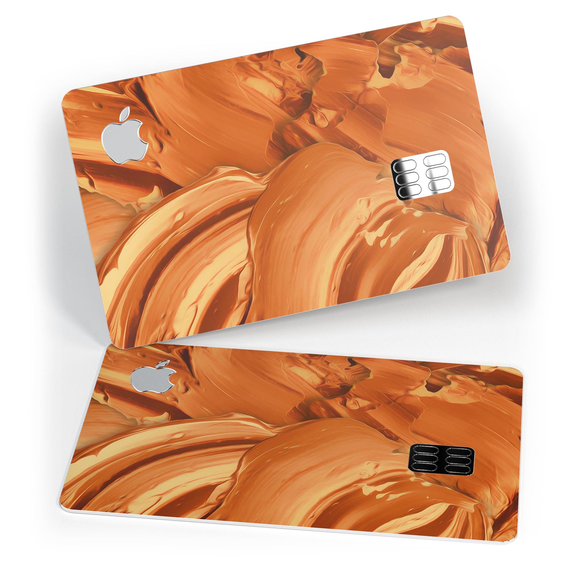 Blurred Abstract Flow V46 decal skin for Apple Card, showcasing a stylish design with premium vinyl material.