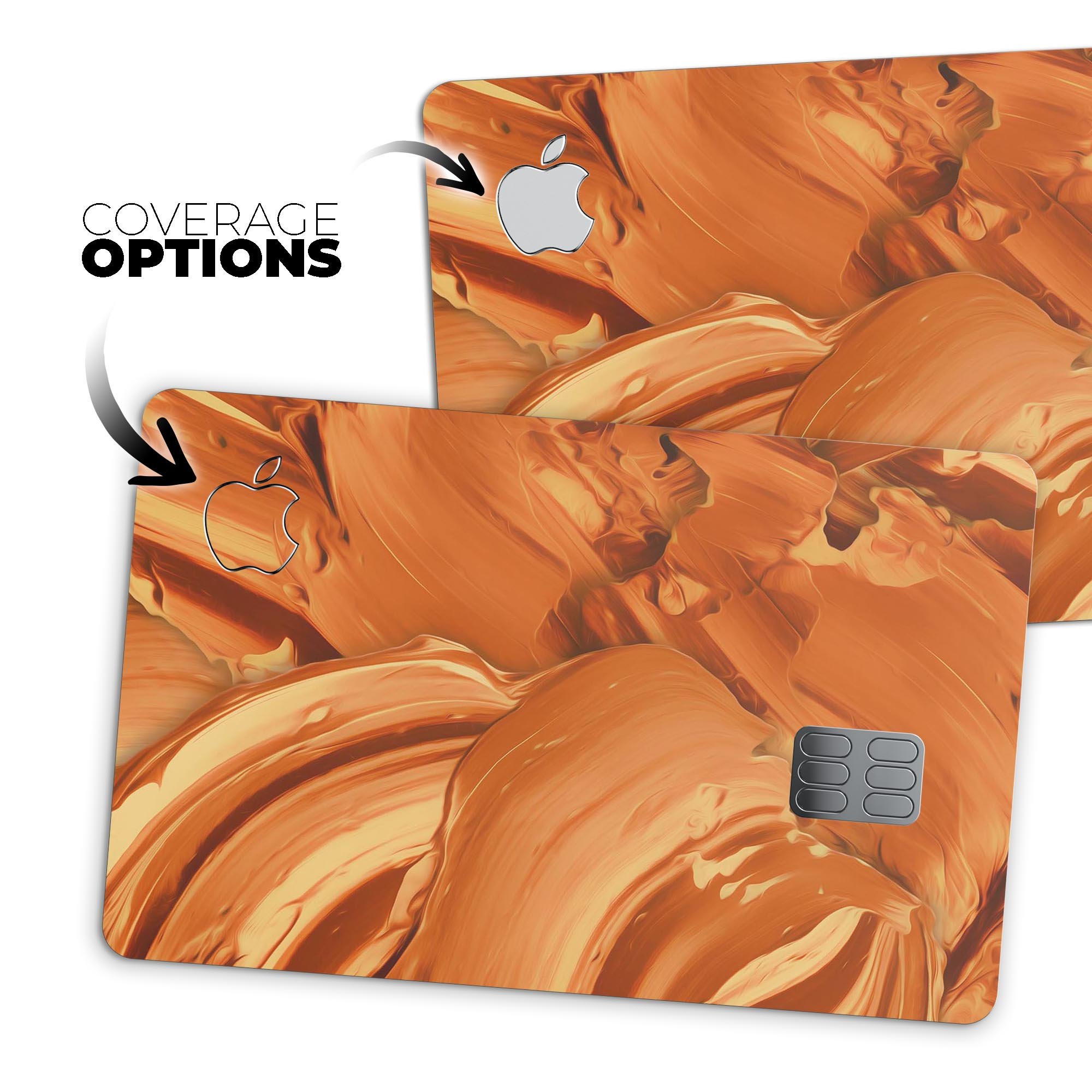 Blurred Abstract Flow V46 decal skin for Apple Card, showcasing a stylish design with premium vinyl material.
