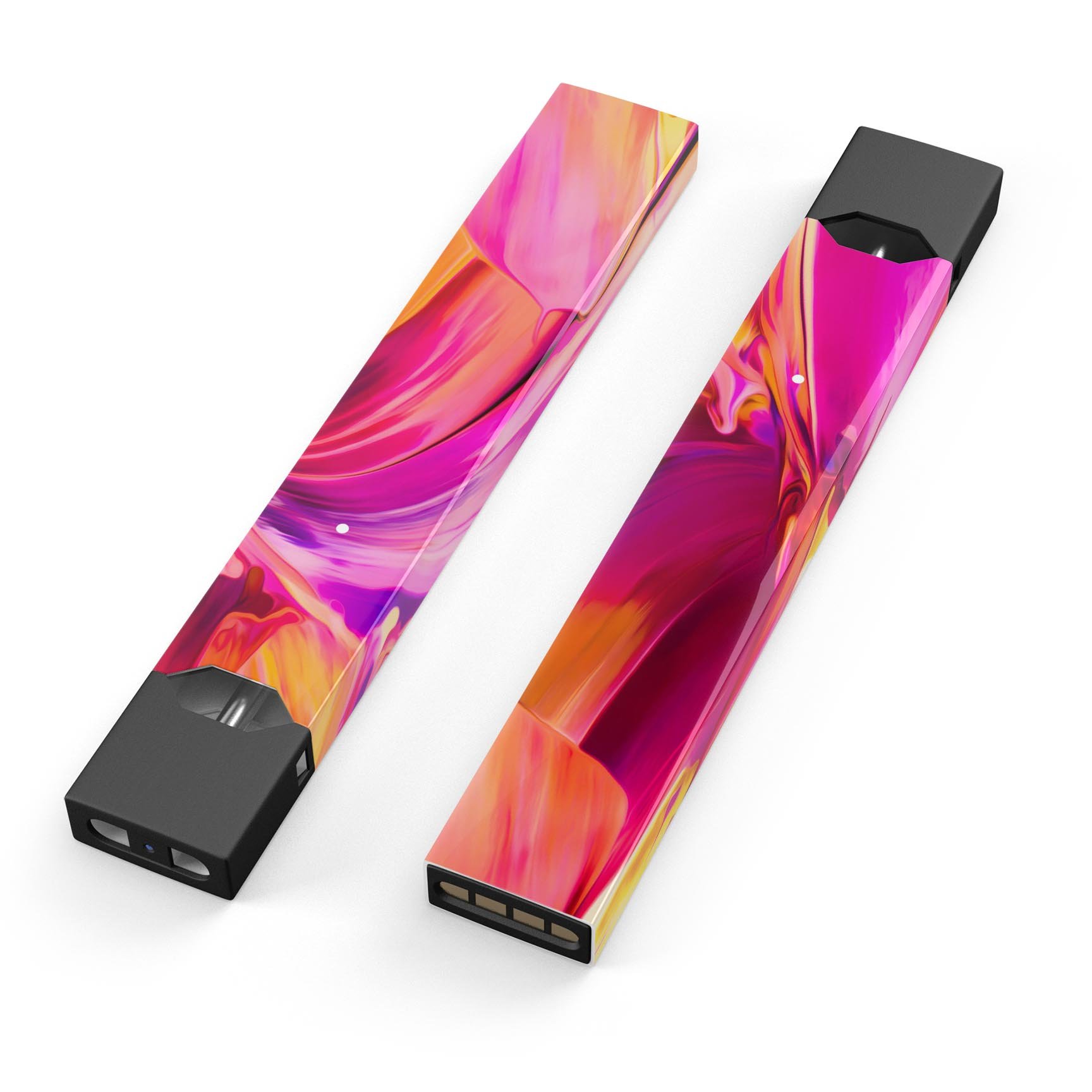 Blurred Abstract Flow V50 skin-wrap sticker designed for JUUL vaping device, showcasing vibrant abstract design and premium quality.