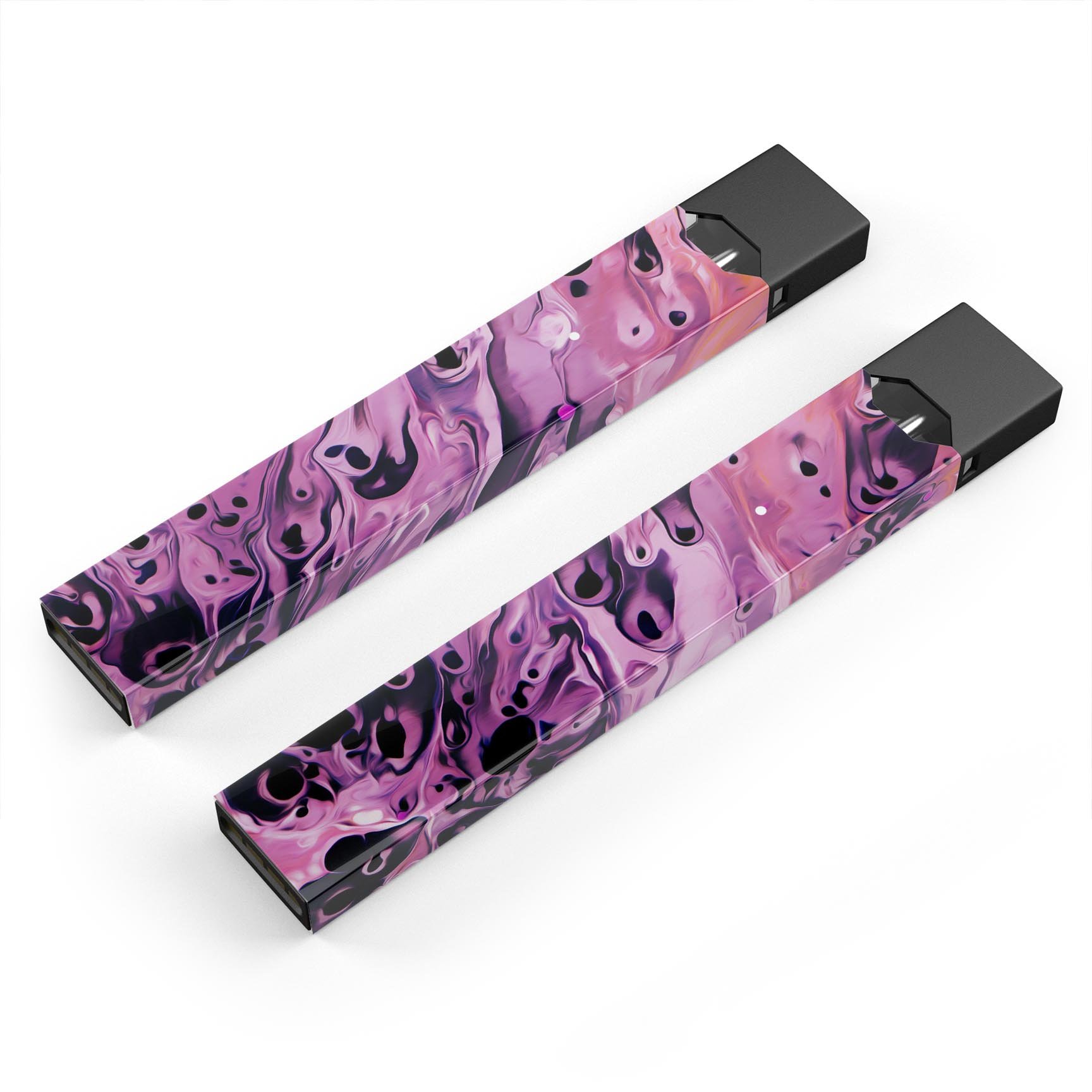 Blurred Abstract Flow V51 premium decal skin for JUUL device, showcasing vibrant abstract design and protective features.