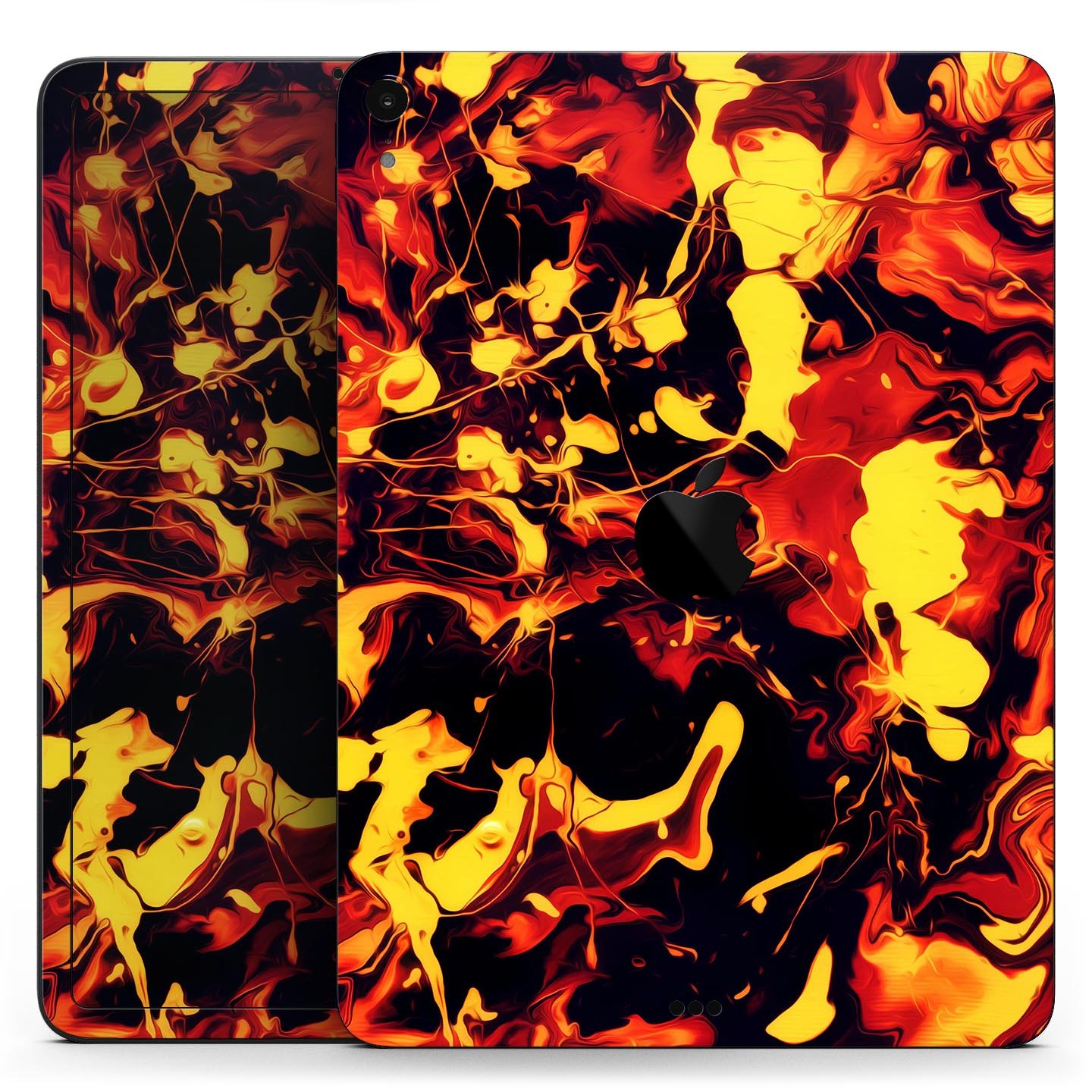 Blurred Abstract Flow V7 skin decal for Apple iPad Pro, showcasing vibrant abstract design and premium 3M material.