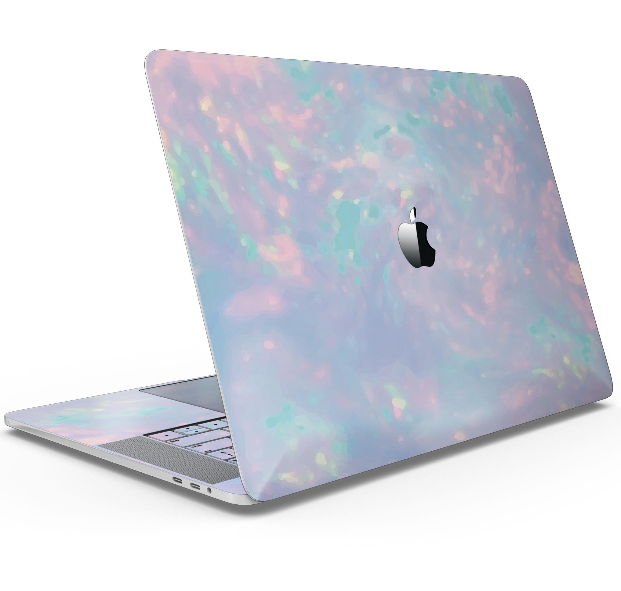 Blurry Opal Gemstone skin decal wrap kit for Apple MacBook, showcasing a vibrant design with a smooth finish.