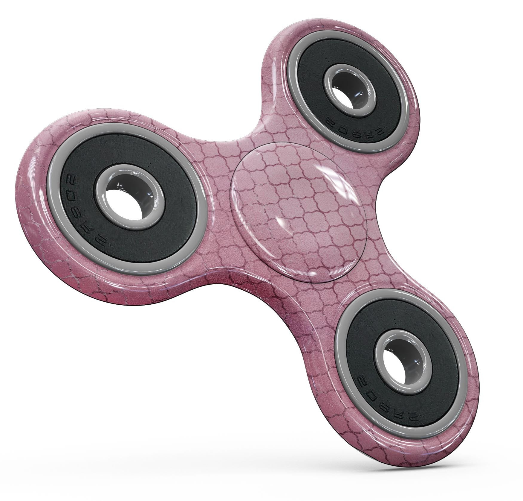Blushed Pink Moroccan Pattern Full-Body Fidget Spinner Skin-Kit showcasing vibrant colors and intricate design.