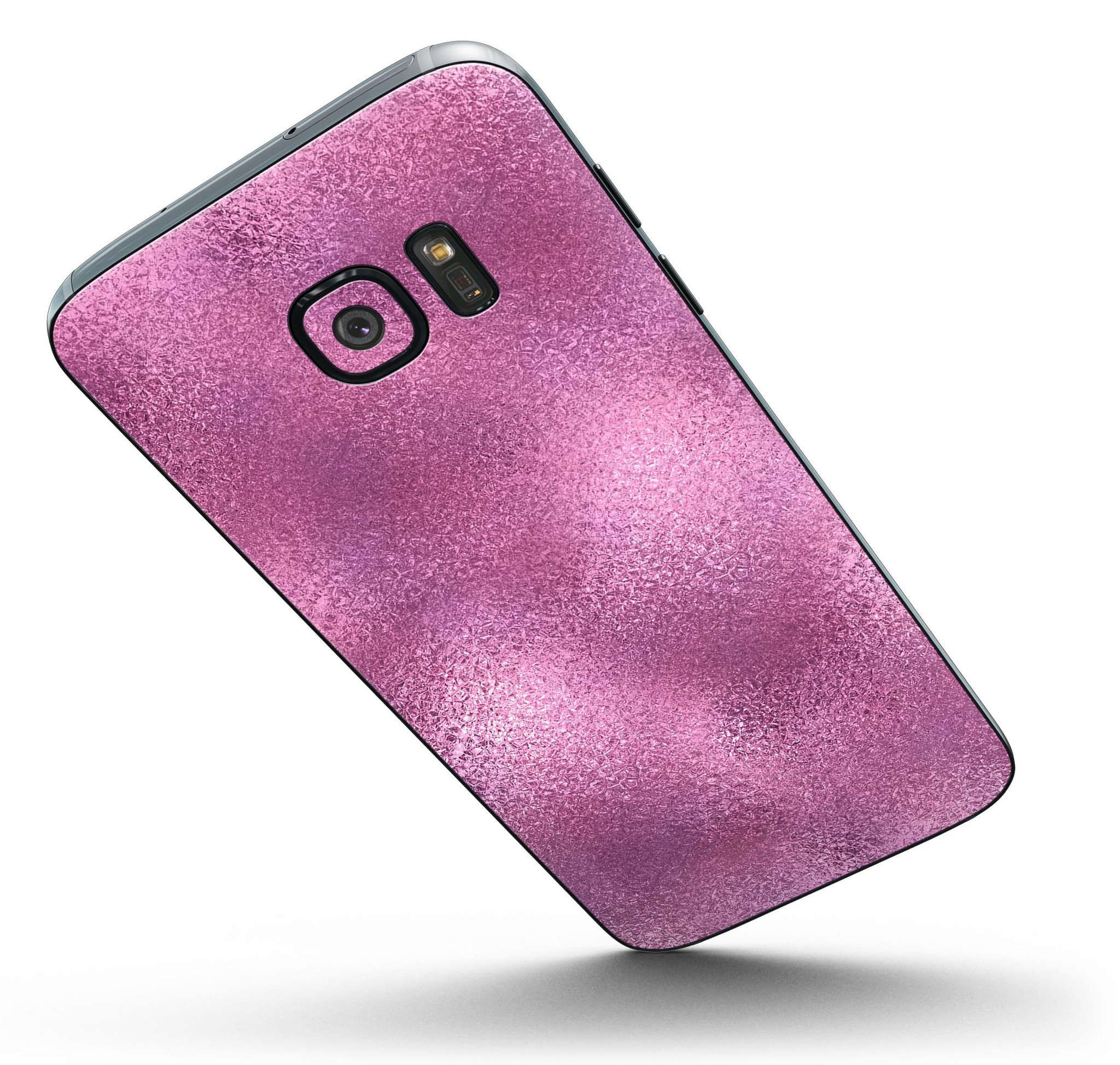 Blushed Pink Reflection skin kit for Samsung Galaxy S7, showcasing its stylish design and premium vinyl material.