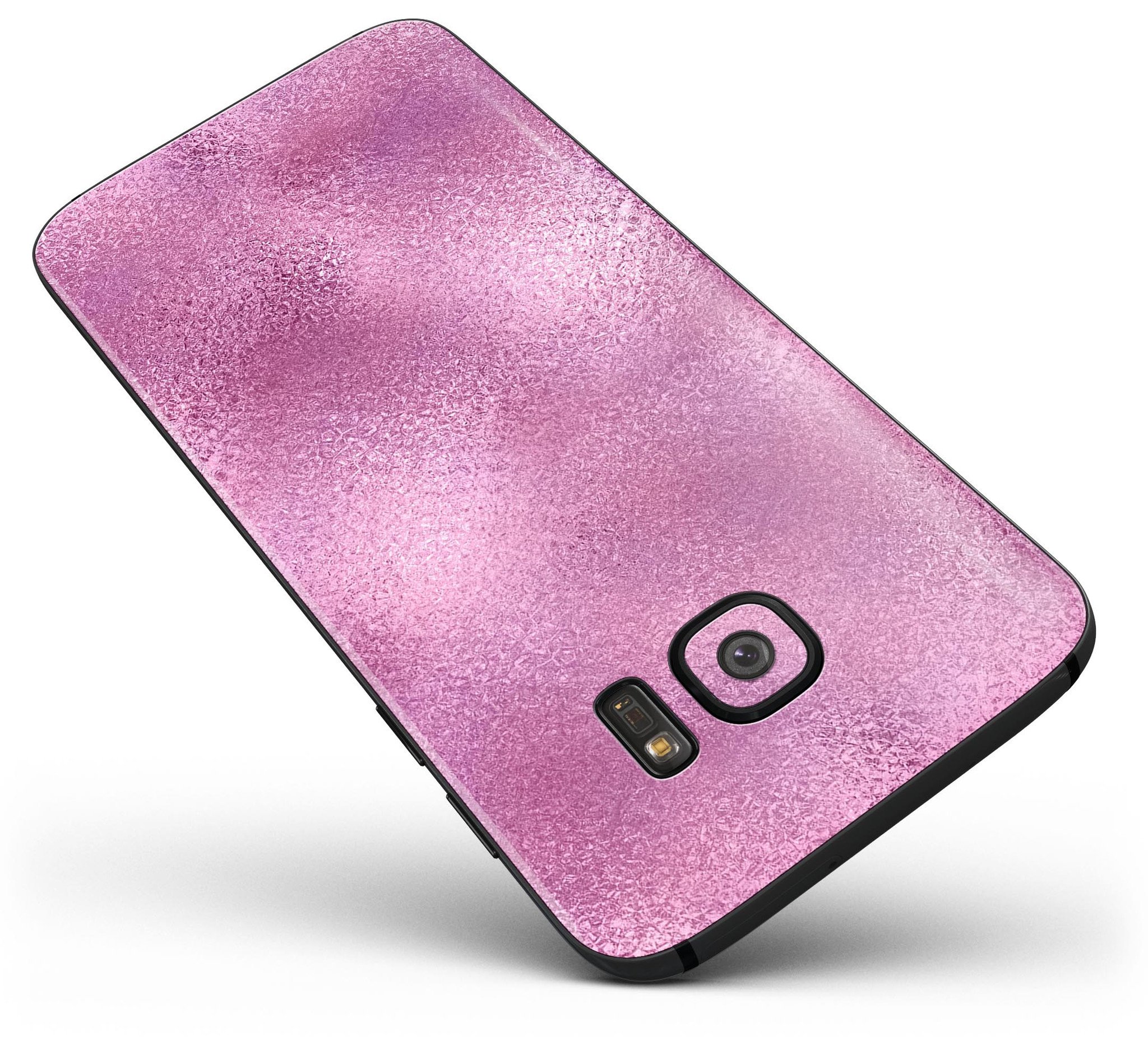 Blushed Pink Reflection skin kit for Samsung Galaxy S7, showcasing its stylish design and premium vinyl material.