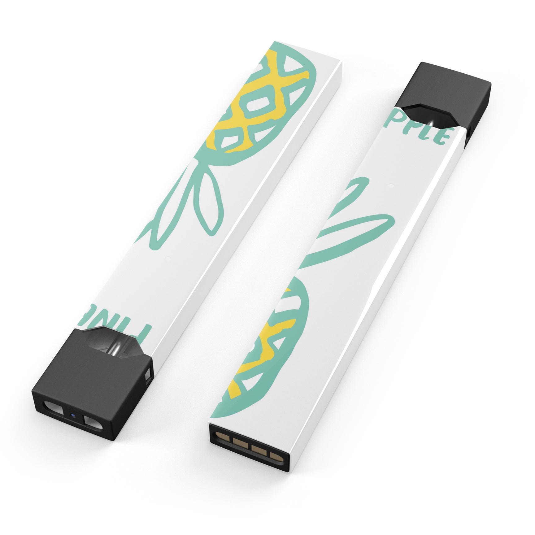 Bold Mint Pineapple skin-wrap sticker designed for JUUL vaping device, featuring vibrant colors and a protective layer.