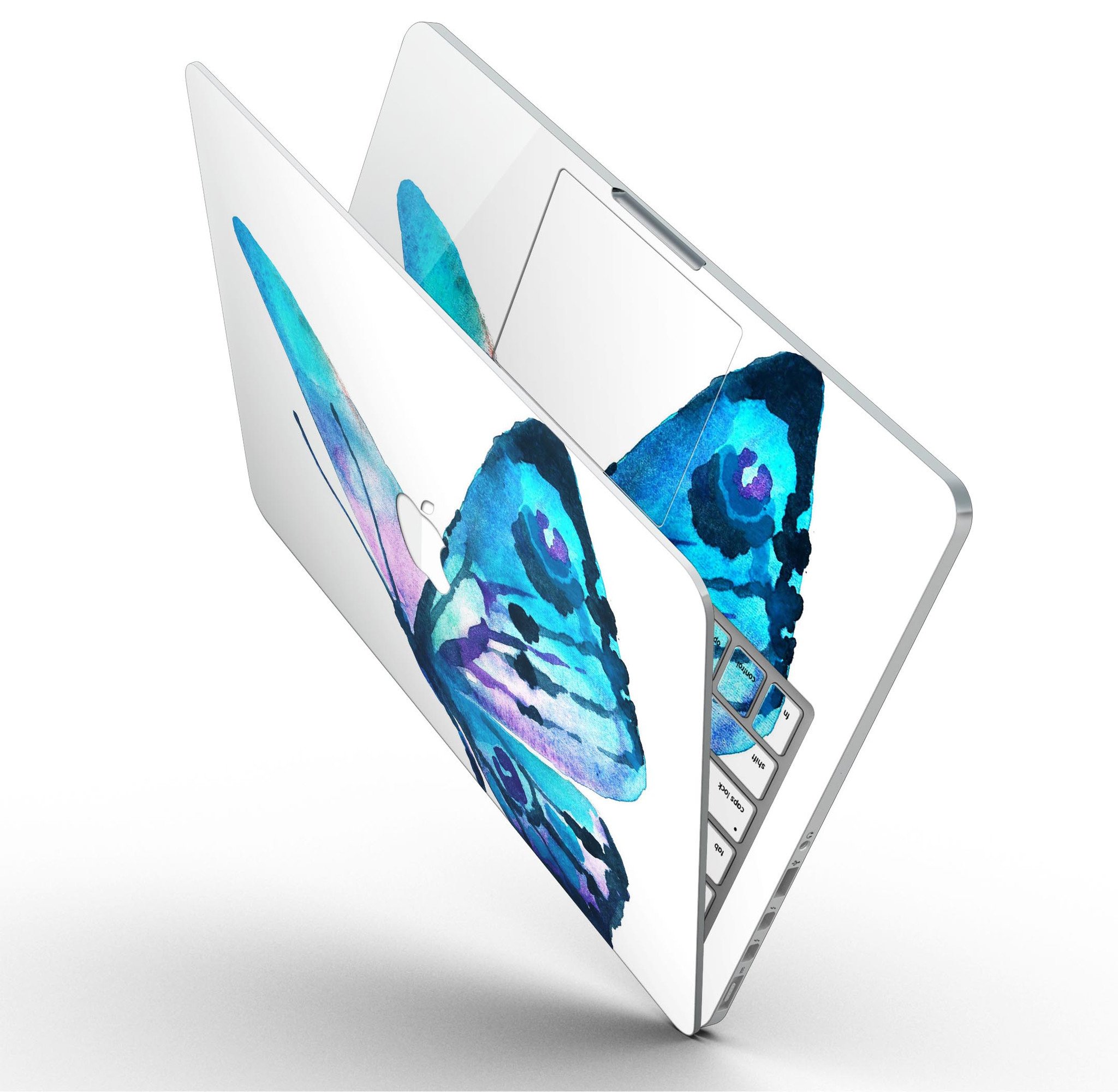 Bright Graceful Butterfly skin for MacBook Pro with Retina Display, showcasing vibrant colors and intricate butterfly design.