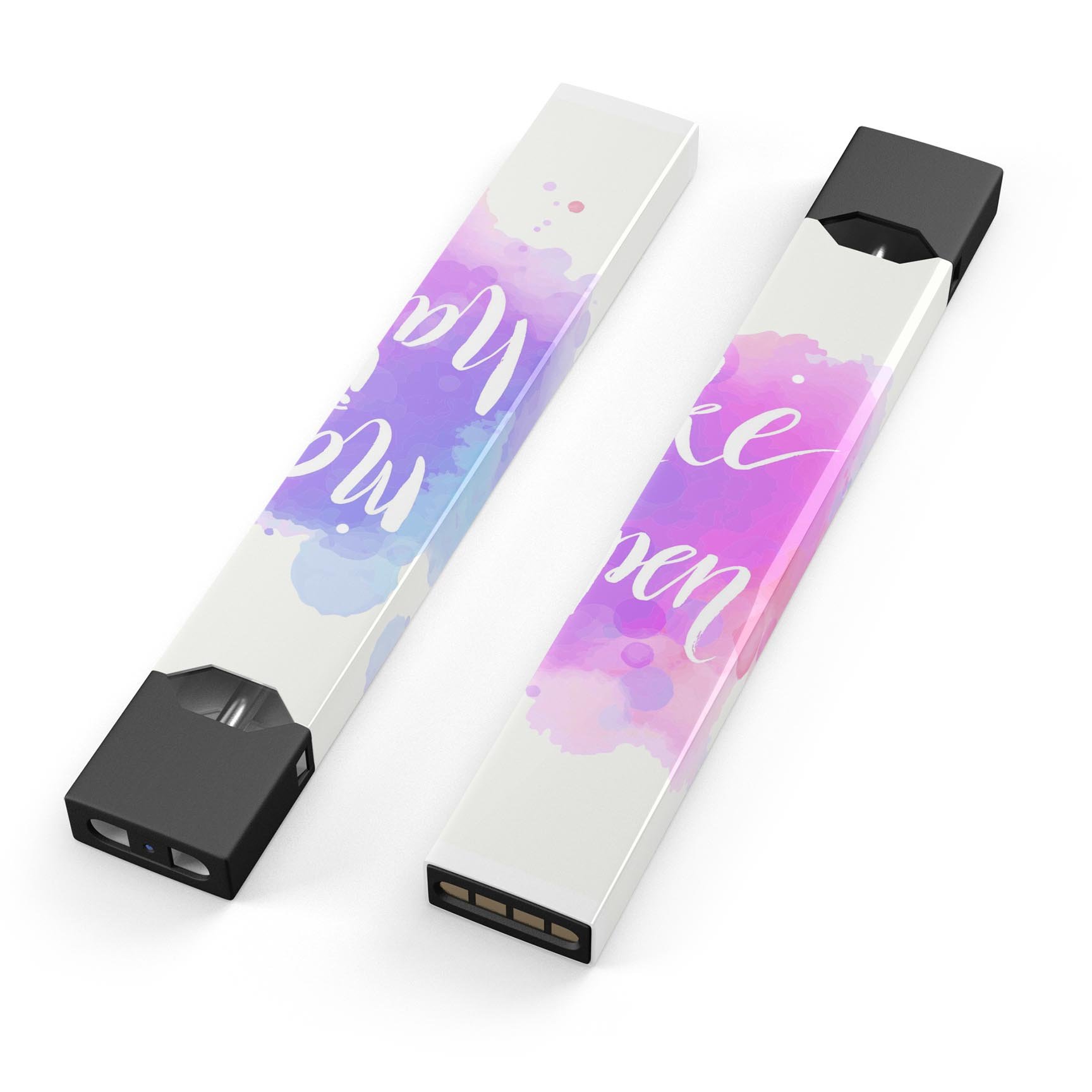 Bright Make it Happen premium decal skin-wrap sticker for JUUL device, showcasing vibrant design and protective features.