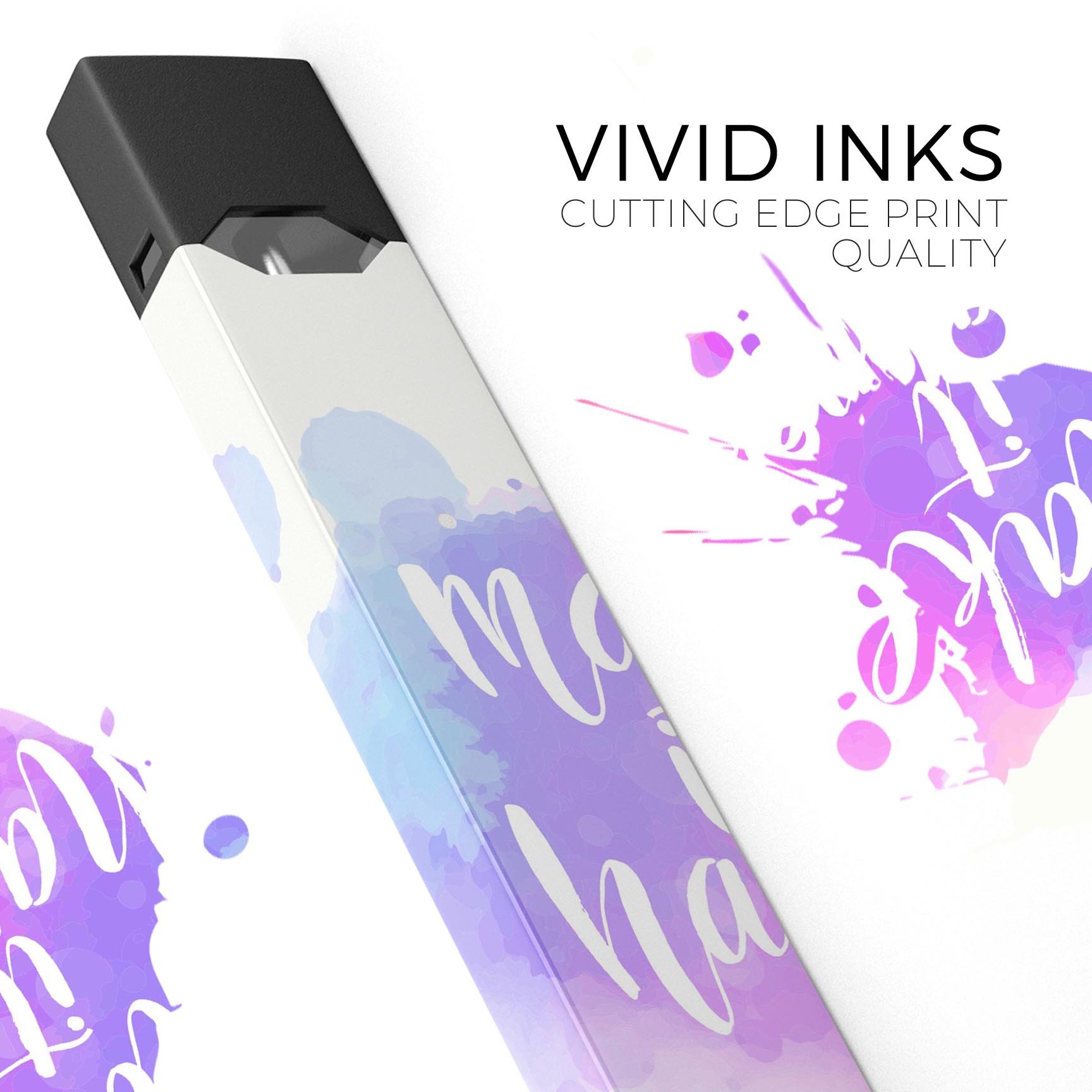 Bright Make it Happen premium decal skin-wrap sticker for JUUL device, showcasing vibrant design and protective features.