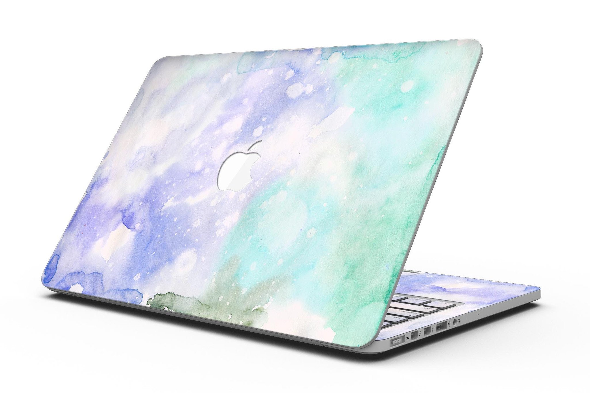 Bright v3 Absorbed Watercolor Texture skin for MacBook Pro with Retina Display, showcasing vibrant colors and artistic design.