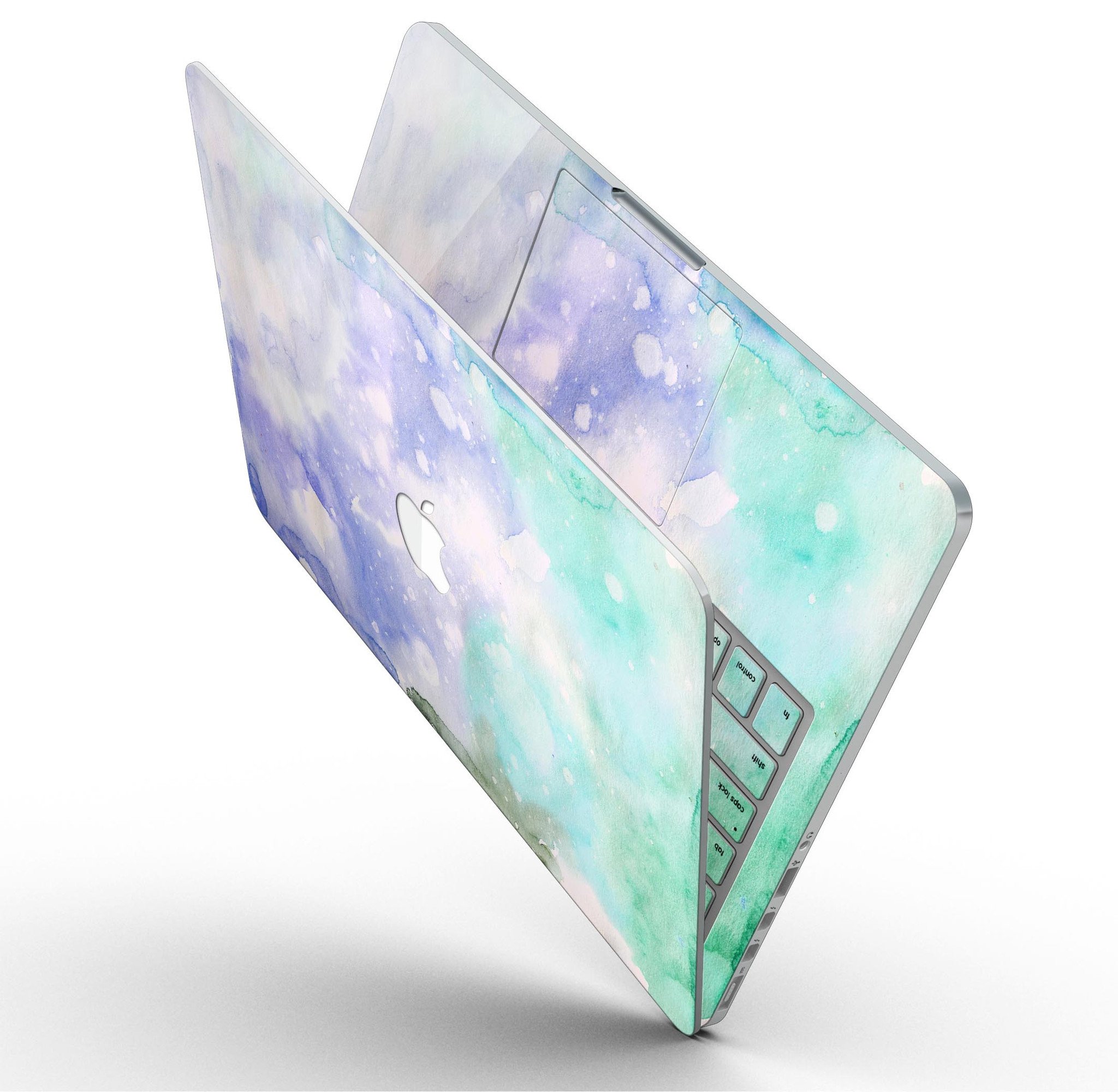 Bright v3 Absorbed Watercolor Texture skin for MacBook Pro with Retina Display, showcasing vibrant colors and artistic design.