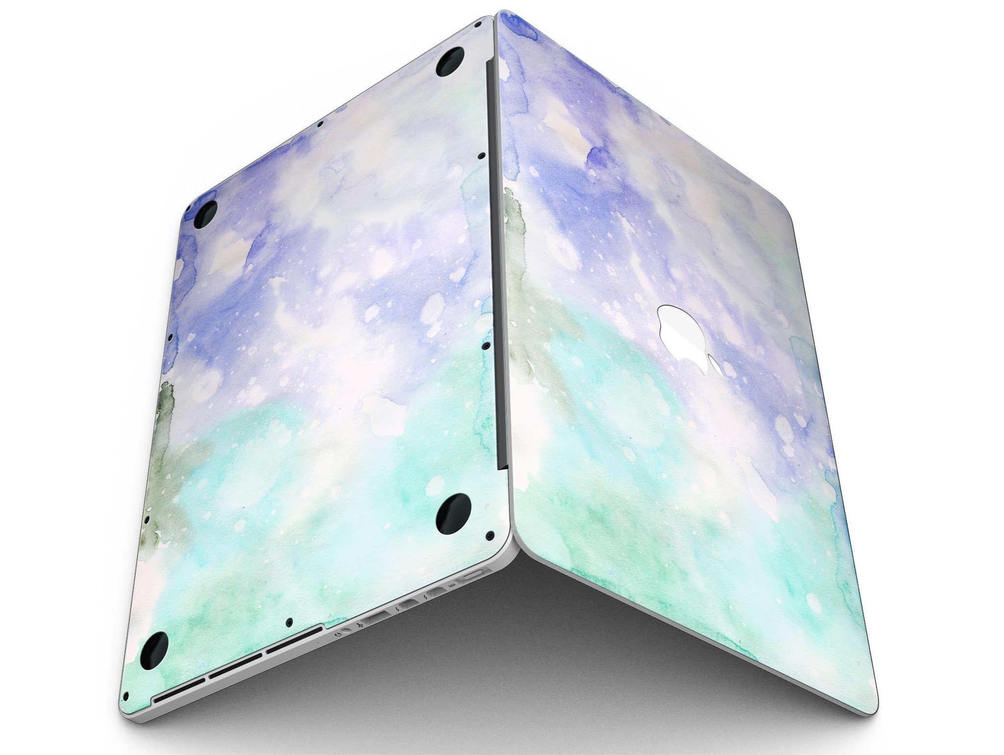 Bright v3 Absorbed Watercolor Texture skin for MacBook Pro with Retina Display, showcasing vibrant colors and artistic design.