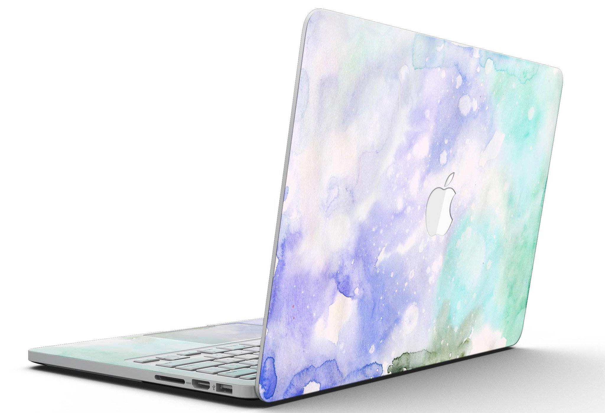 Bright v3 Absorbed Watercolor Texture skin for MacBook Pro with Retina Display, showcasing vibrant colors and artistic design.