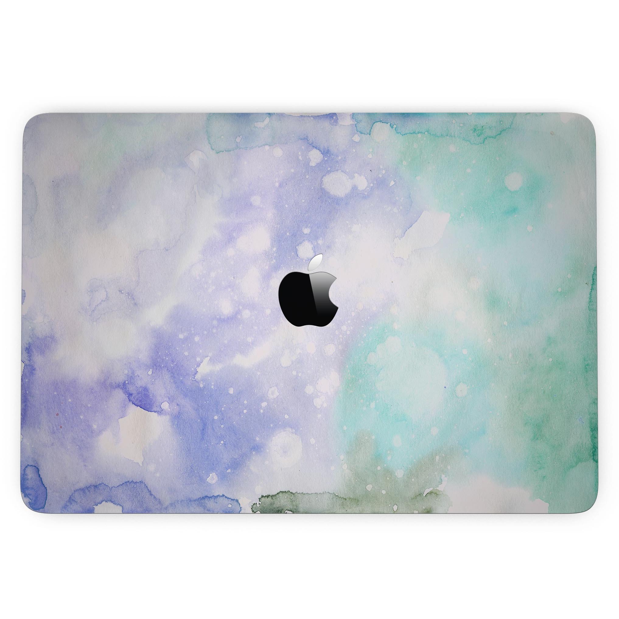 Bright v3 Absorbed Watercolor Texture skin for MacBook Pro with Touch Bar, showcasing vibrant colors and a sleek design.