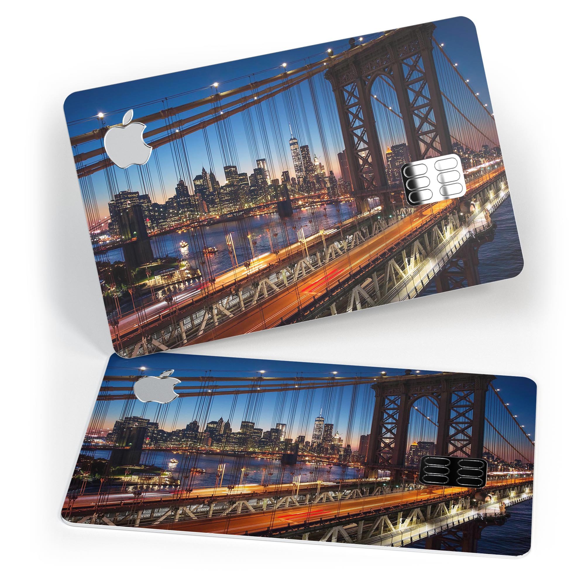 Brooklyn Glimpse Premium Protective Decal Skin-Kit for Apple Card, showcasing its sleek design and high-quality finish.