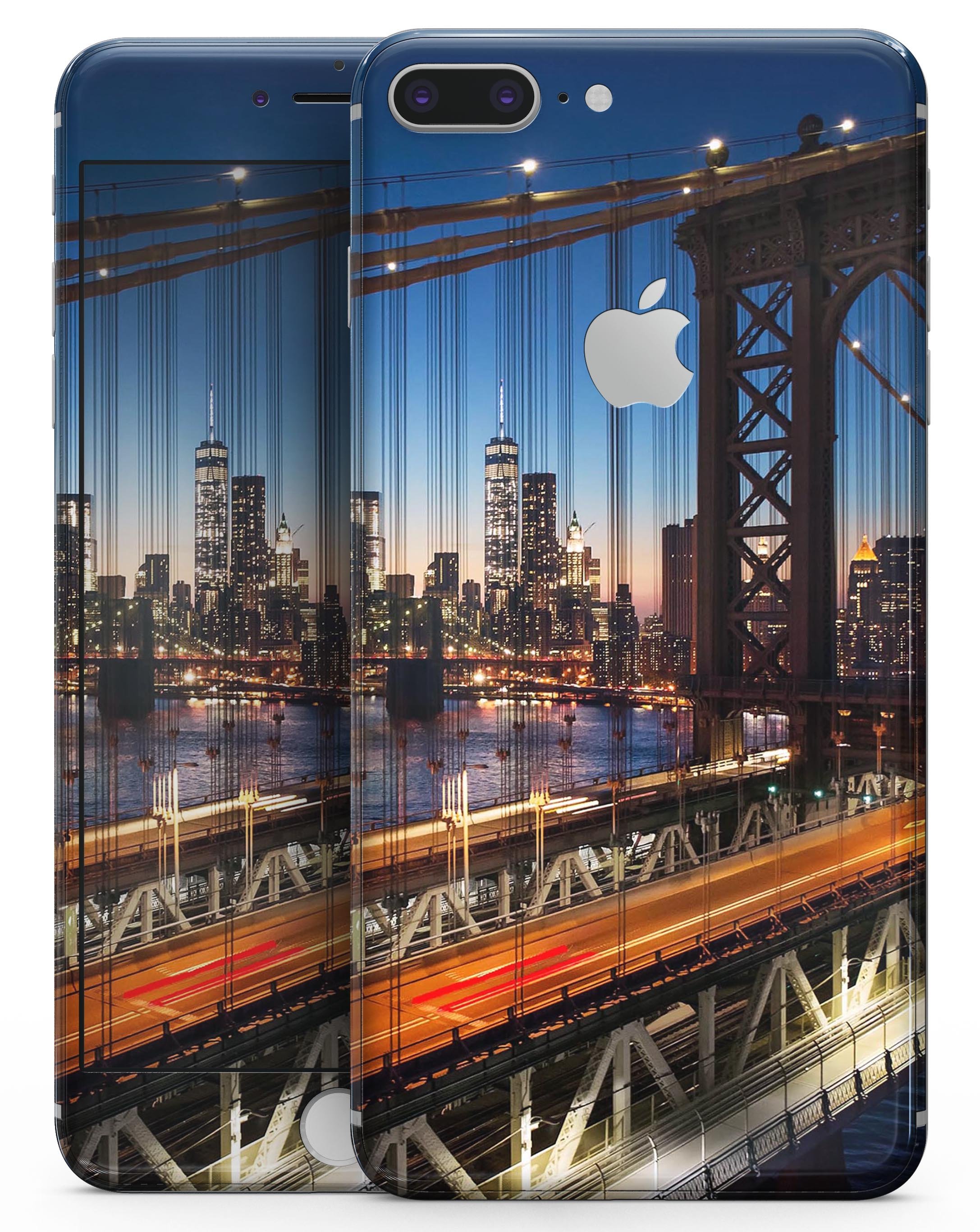 Brooklyn Glimpse Skin-kit for iPhone 8 and 8 Plus showcasing stylish design and premium vinyl material.