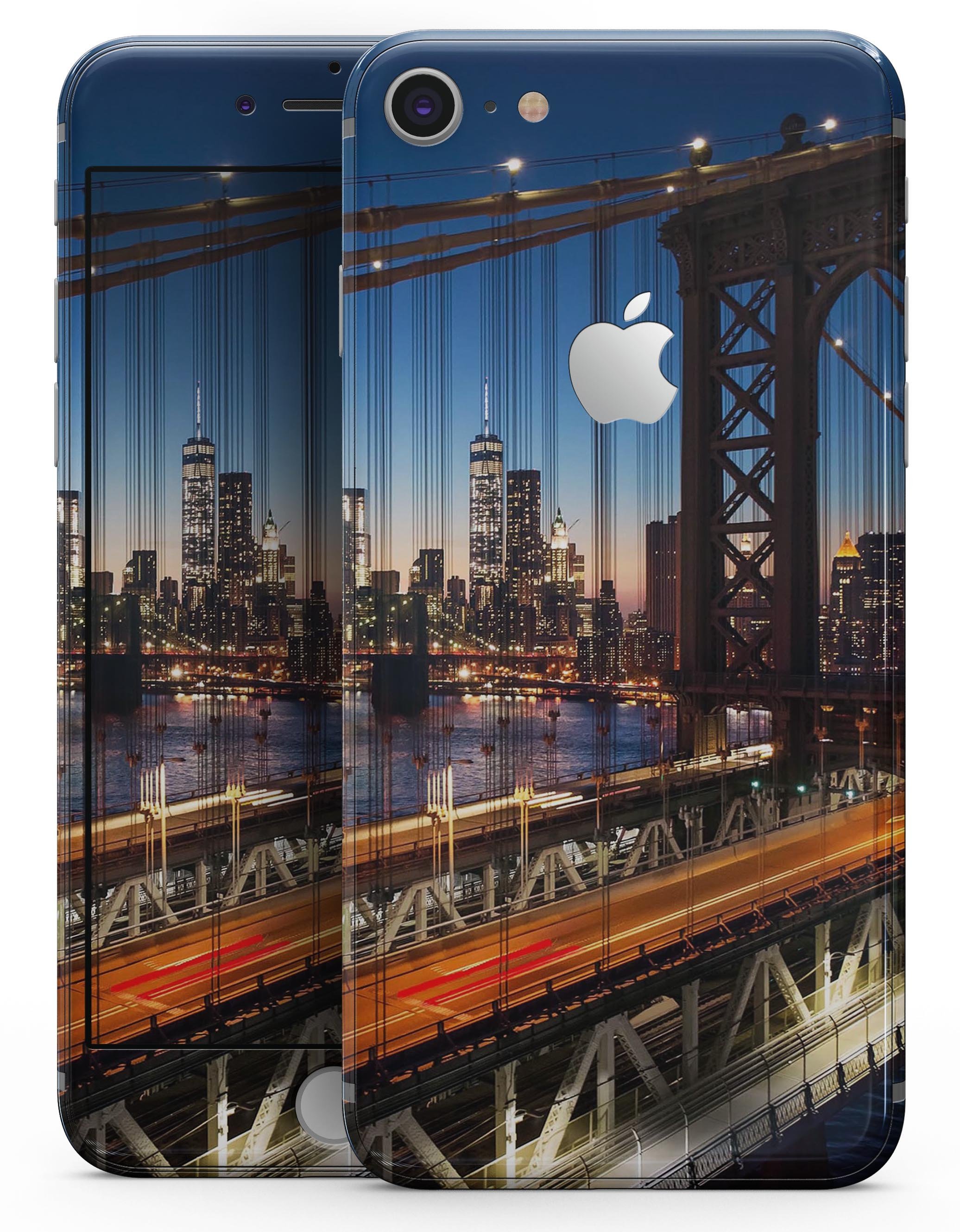 Brooklyn Glimpse Skin-kit for iPhone 8 and 8 Plus showcasing stylish design and premium vinyl material.