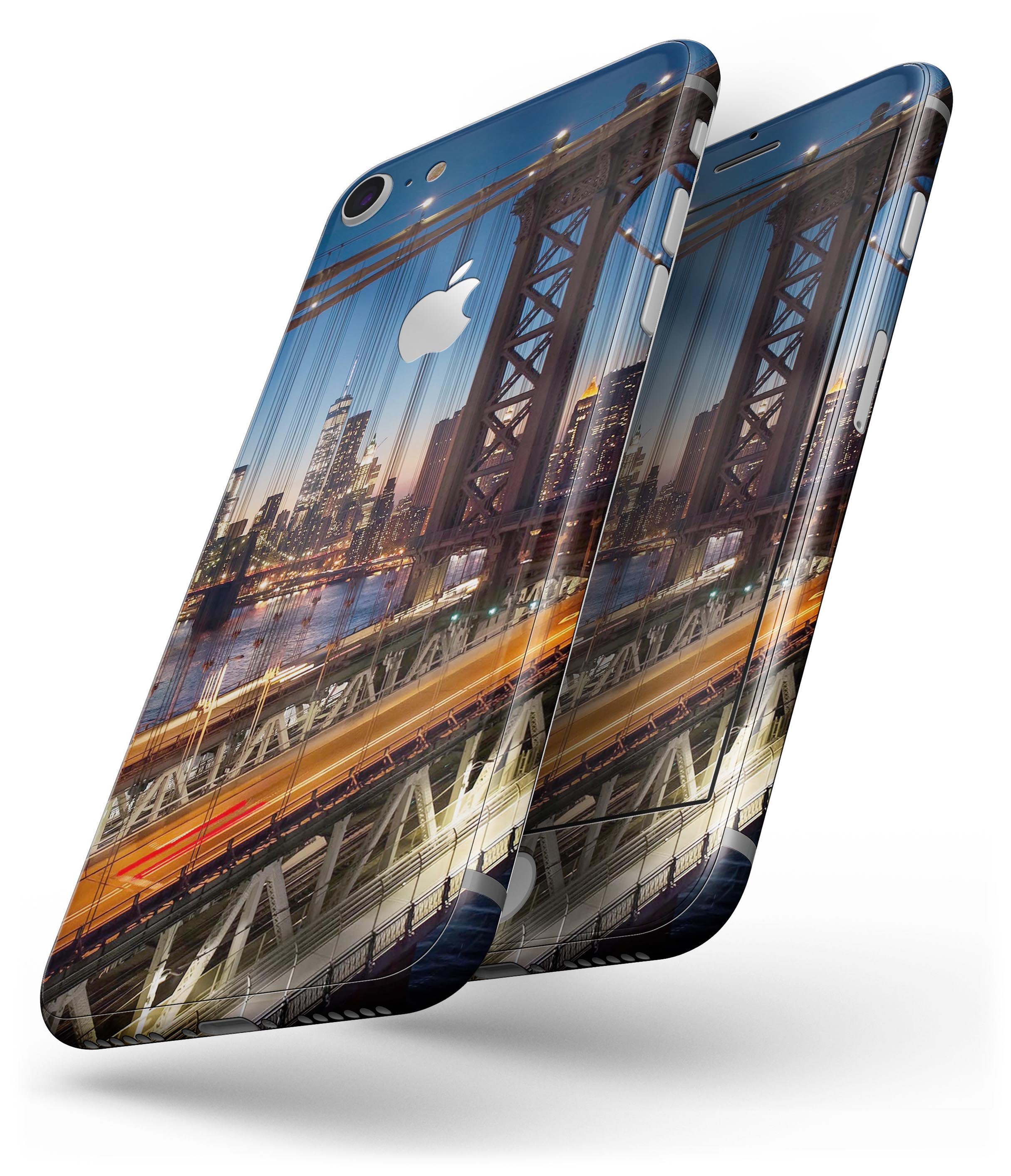Brooklyn Glimpse Skin-kit for iPhone 8 and 8 Plus showcasing stylish design and premium vinyl material.