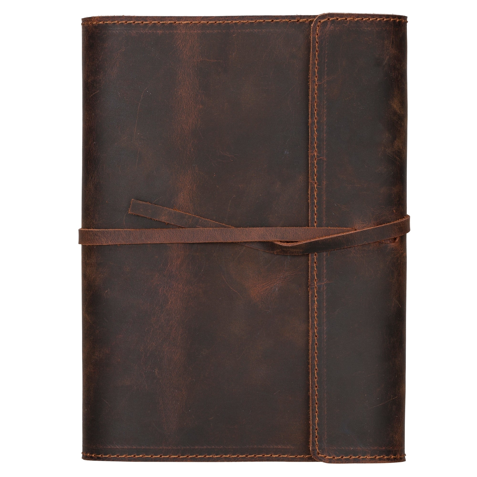 Broomfield Handcrafted Leather Diary Cover showcasing its elegant design and antique leather finish.