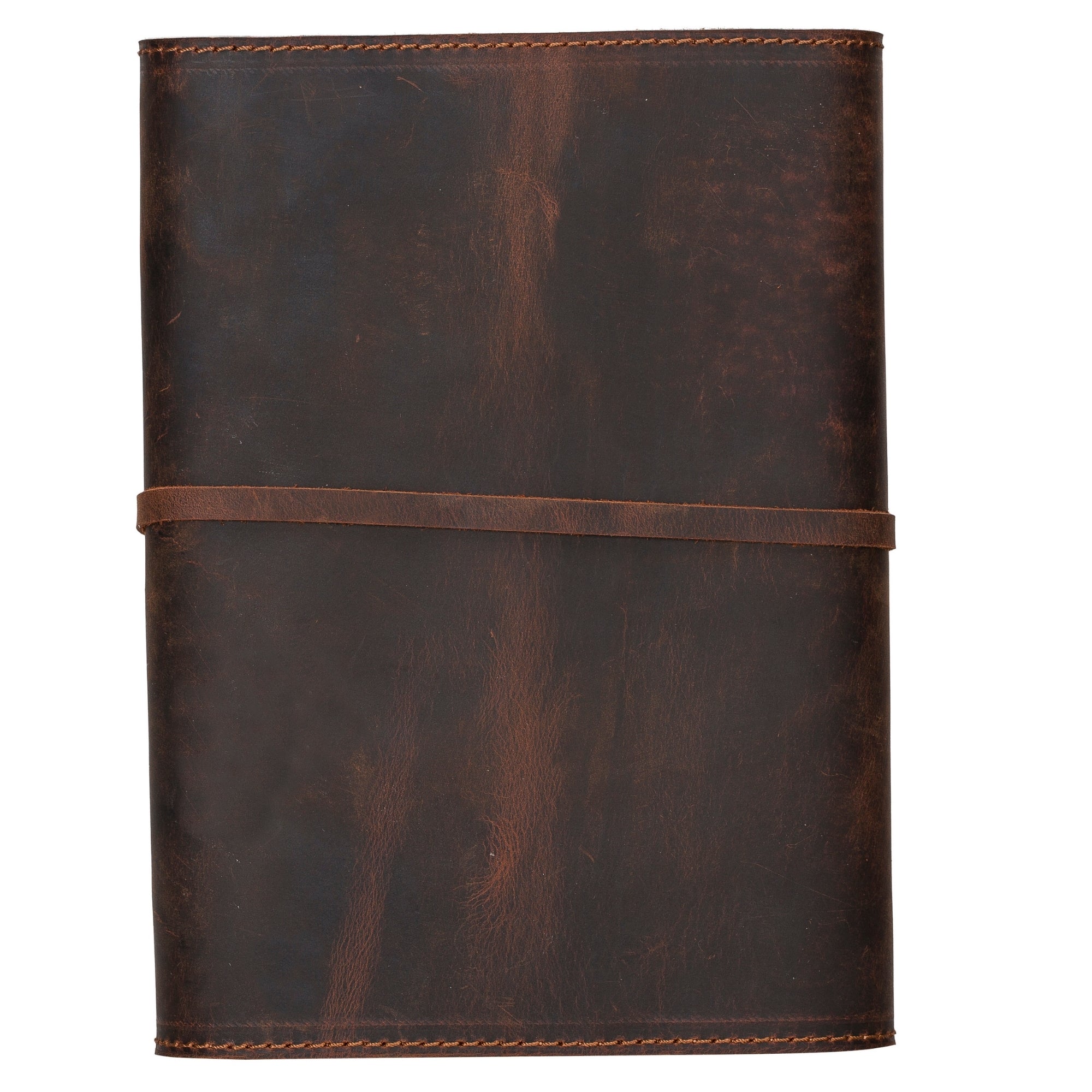 Broomfield Handcrafted Leather Diary Cover showcasing its elegant design and antique leather finish.