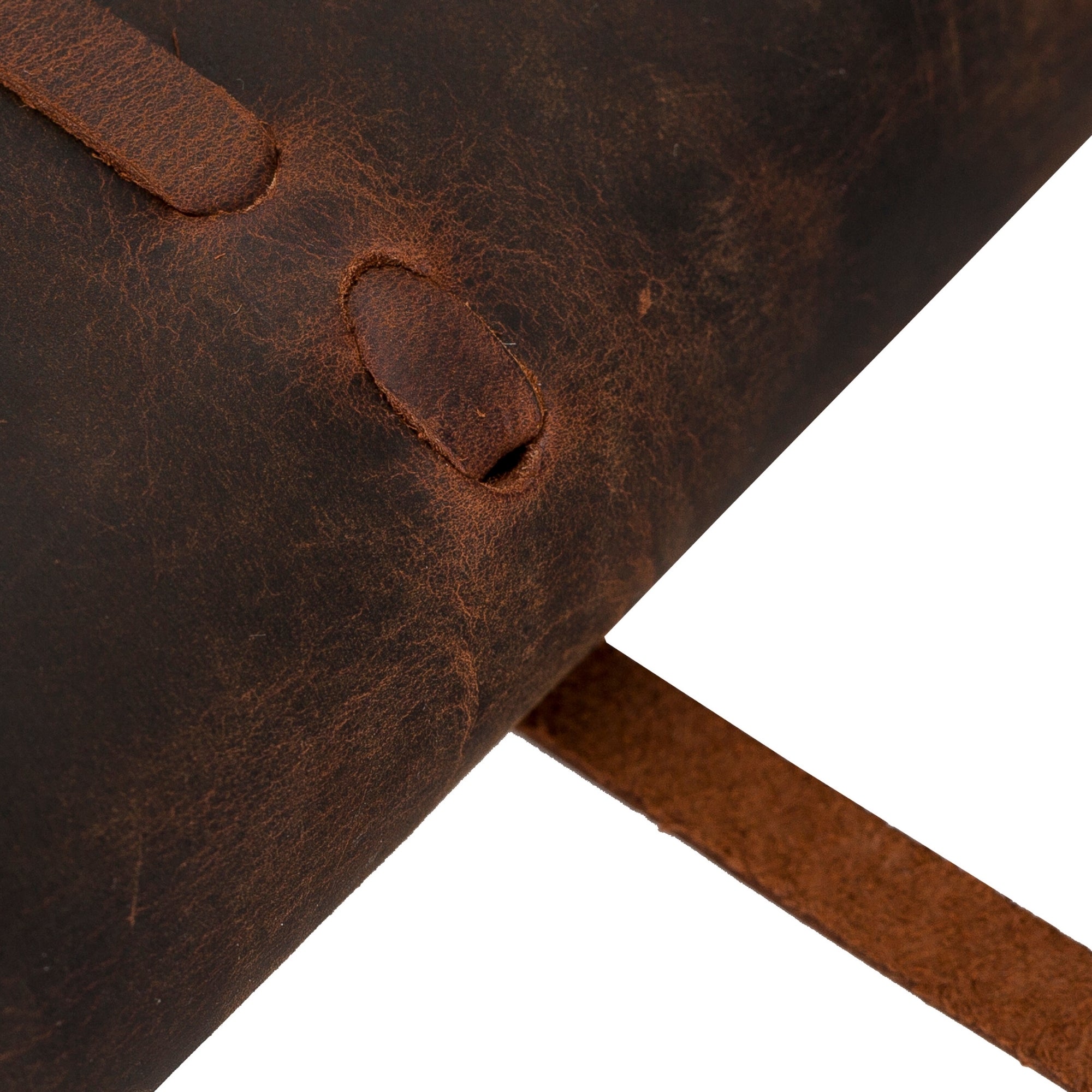 Broomfield Handcrafted Leather Diary Cover showcasing its elegant design and antique leather finish.