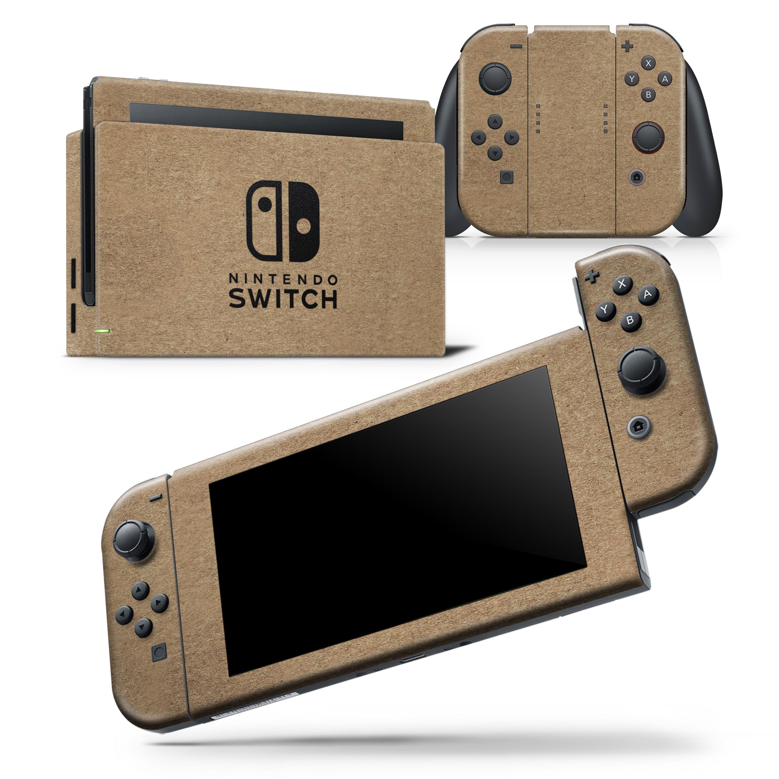 Brown Cork Surface skin wrap decal for Nintendo Switch Lite, showcasing a unique cork texture and precision fit design.