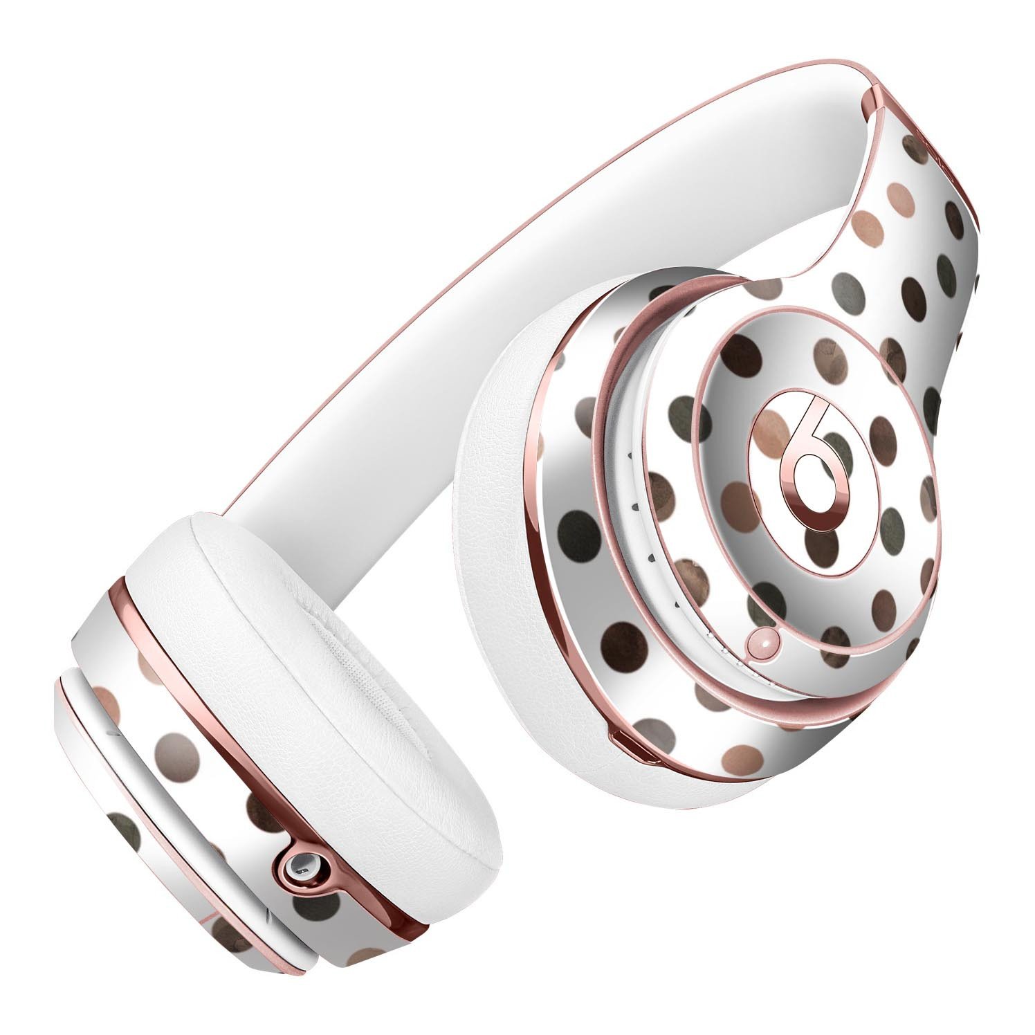 Brown Watercolor Dots skin for Beats by Dre Solo 3 Wireless Headphones, showcasing a stylish design with protective features.