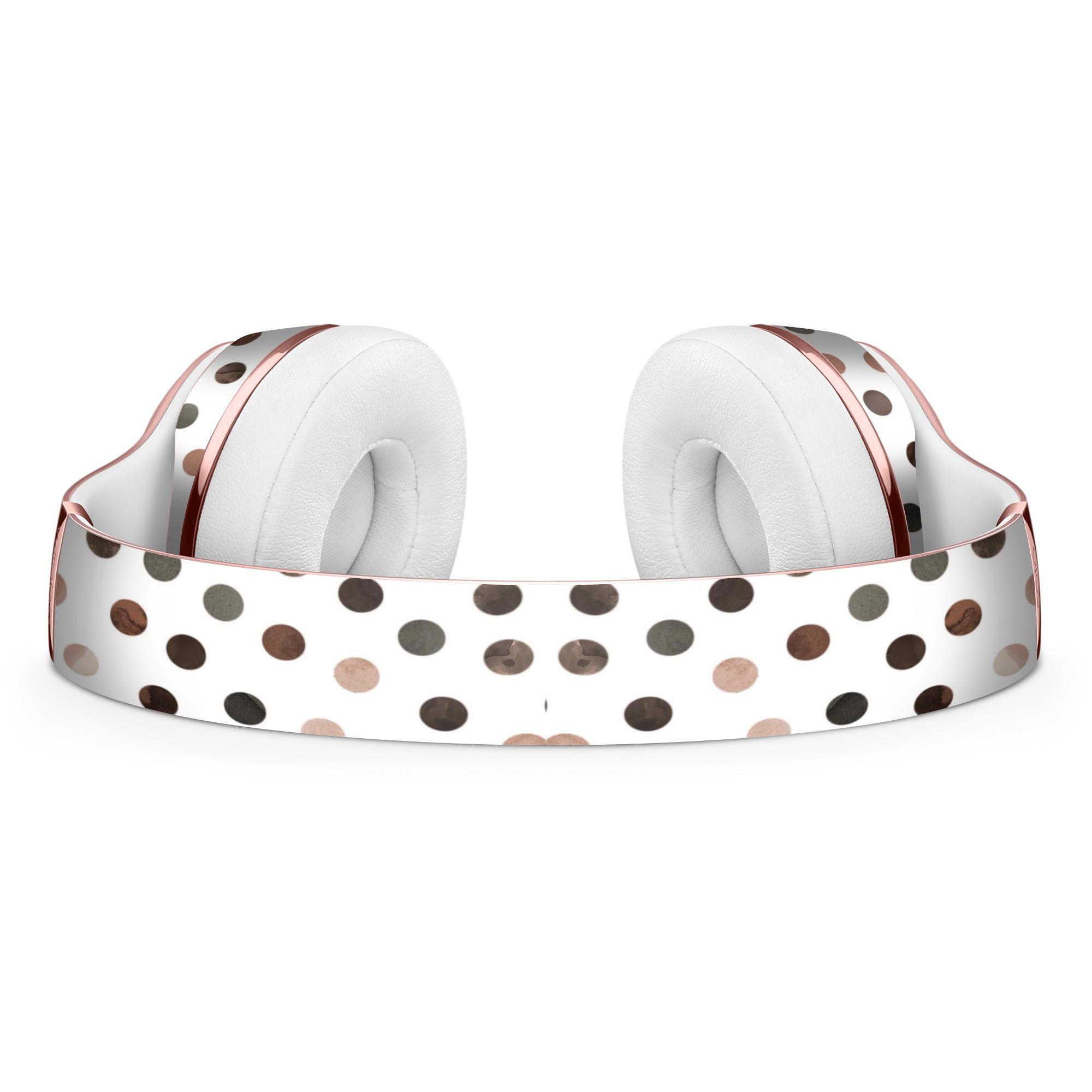 Brown Watercolor Dots skin for Beats by Dre Solo 3 Wireless Headphones, showcasing a stylish design with protective features.