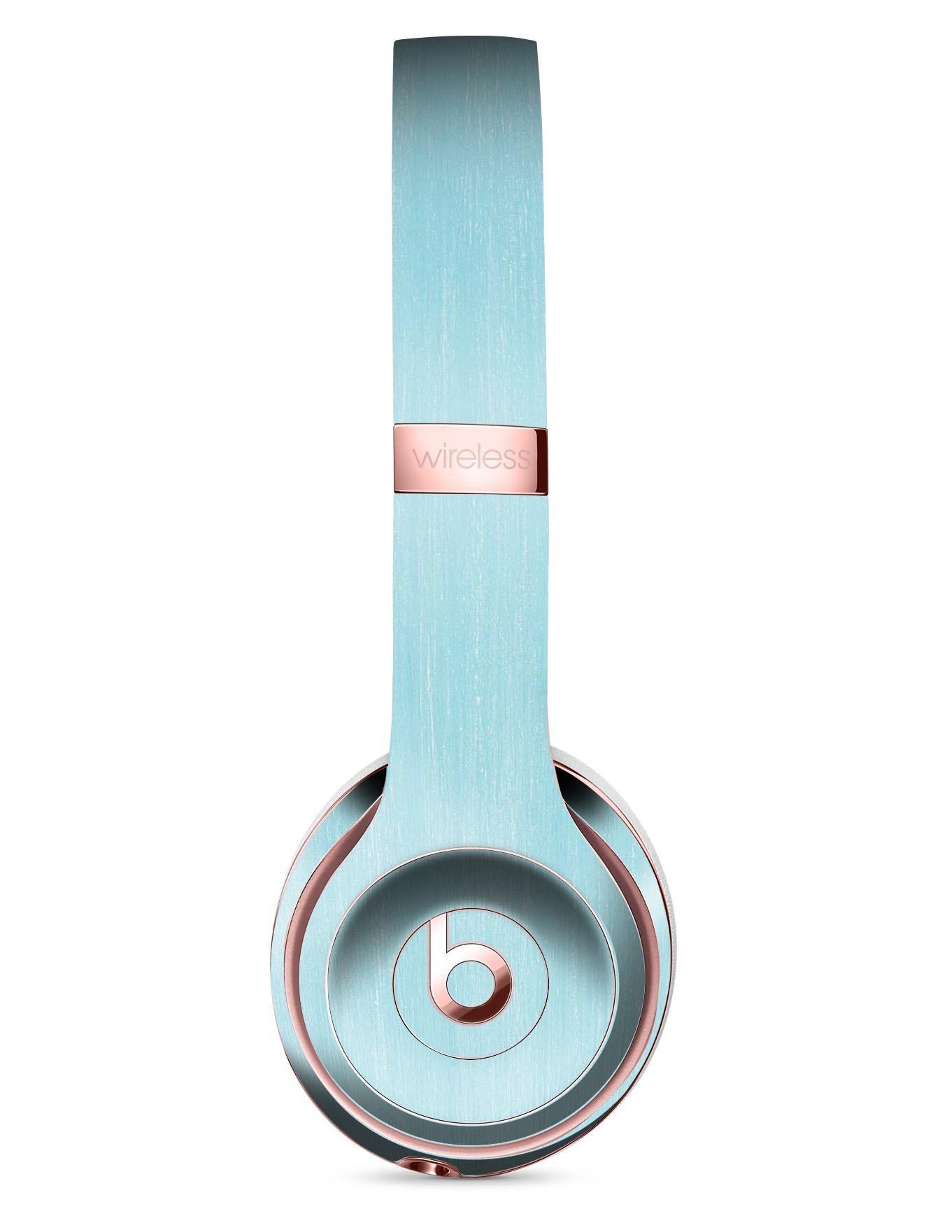Brushed Aqua Surface Full-Body Skin Kit for Beats by Dre Solo 3, showcasing a stylish design and precision-cut fit.