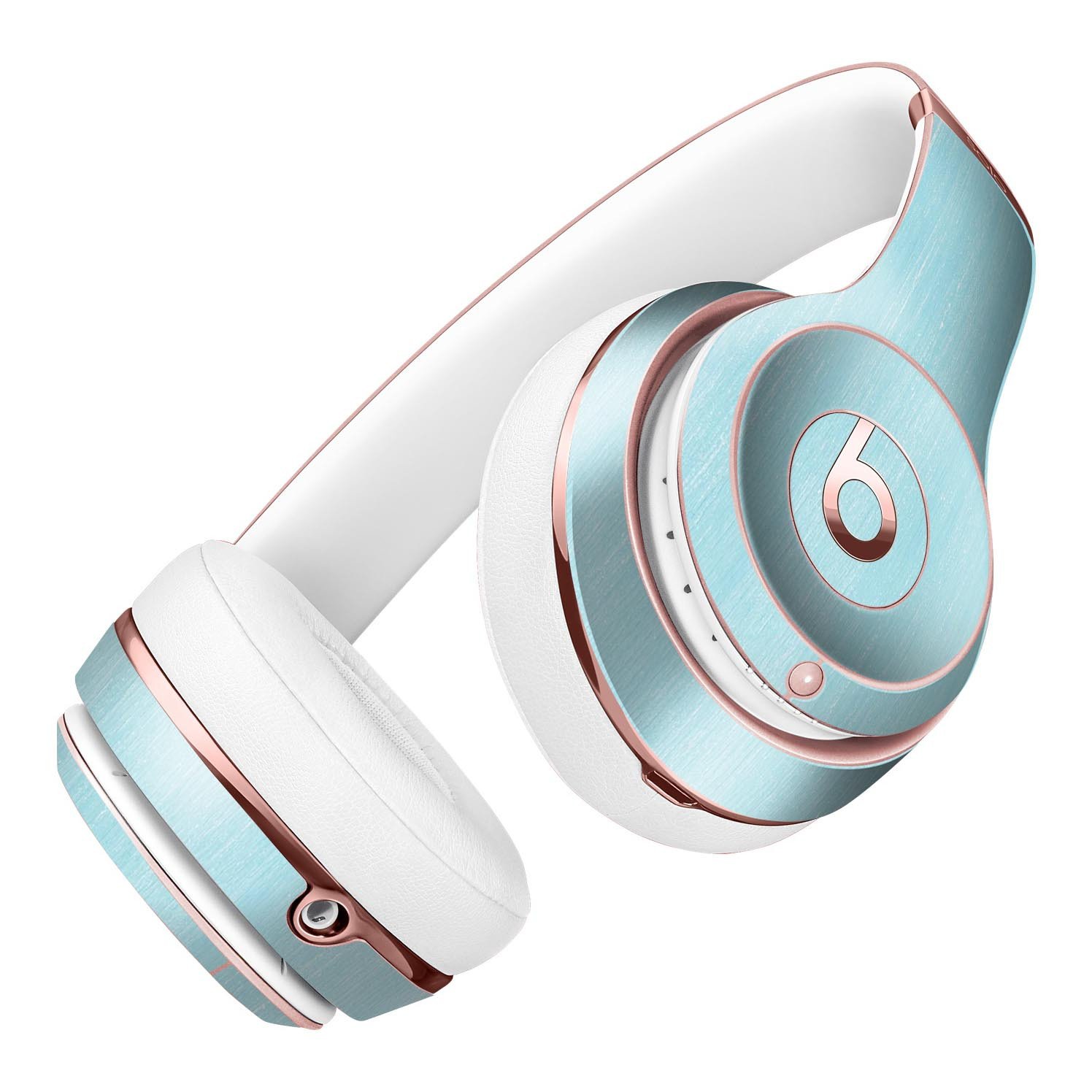 Brushed Aqua Surface Full-Body Skin Kit for Beats by Dre Solo 3, showcasing a stylish design and precision-cut fit.