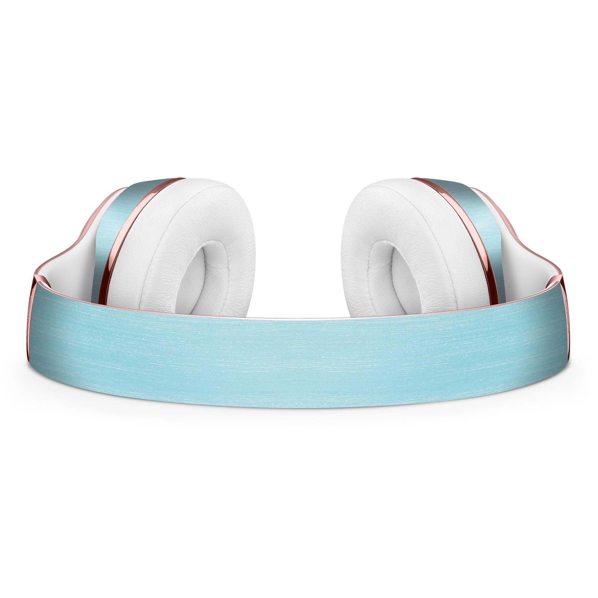 Brushed Aqua Surface Full-Body Skin Kit for Beats by Dre Solo 3, showcasing a stylish design and precision-cut fit.