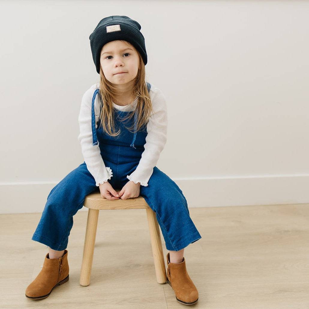 CC Baby Classic Unisex Ribbed Beanie Hats in various colors, showcasing the ribbed texture and C.C branding.