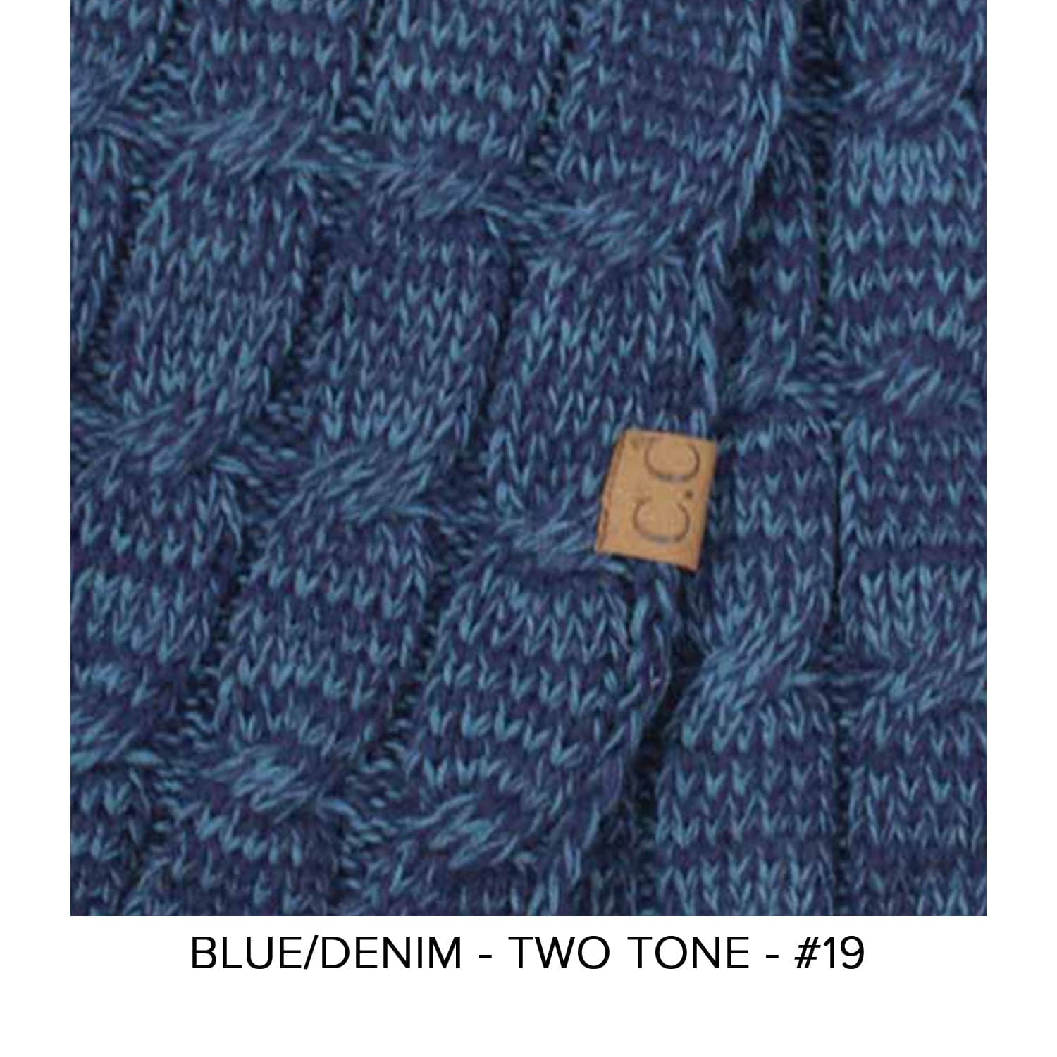 CC Brand Multi-Toned Touchscreen Tech Phone Gloves in various colors, showcasing a stylish cable knit design suitable for winter.