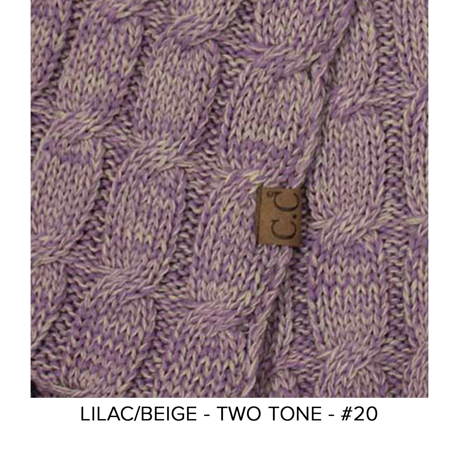 CC Brand Multi-Toned Touchscreen Tech Phone Gloves in various colors, showcasing a stylish cable knit design suitable for winter.